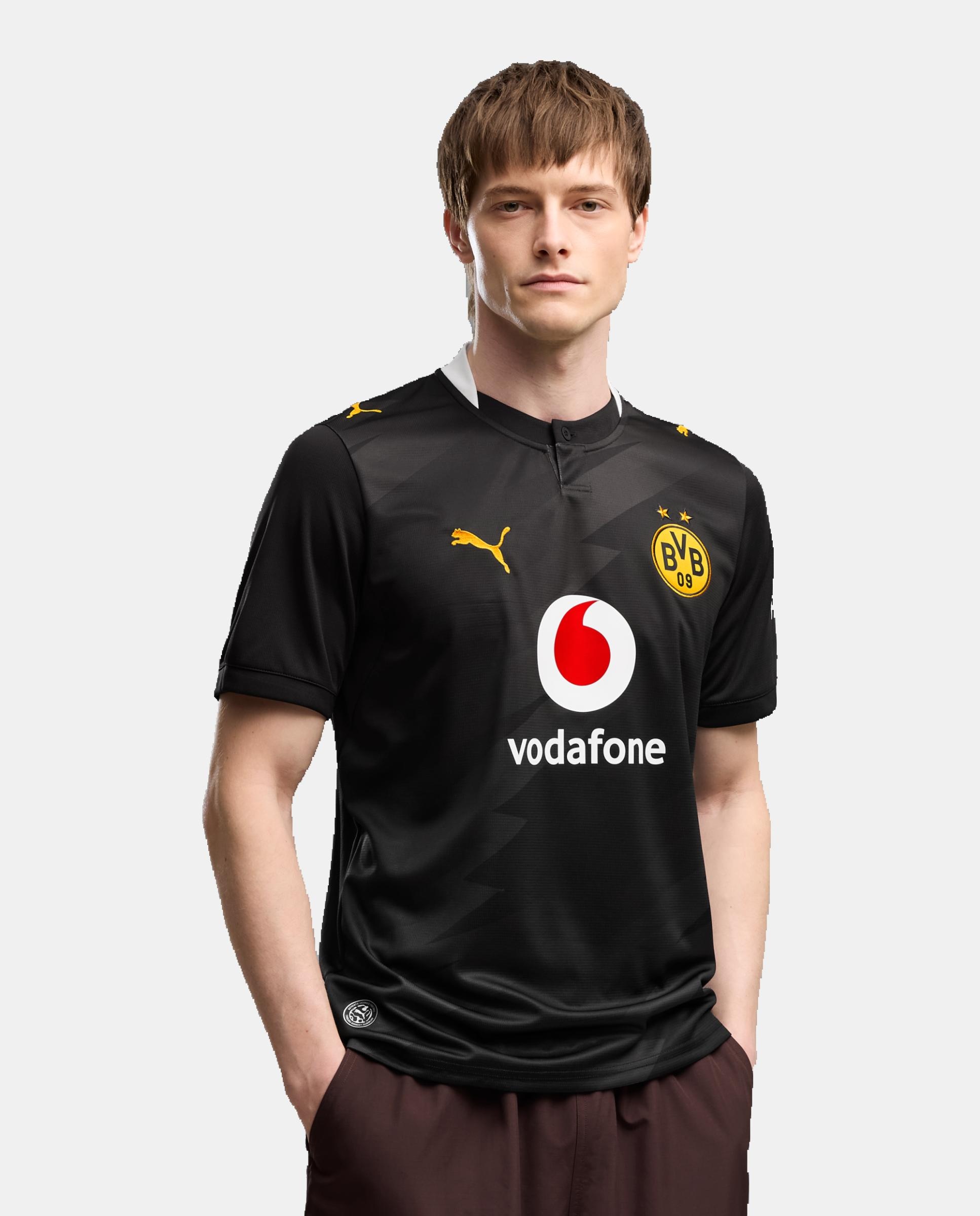 Imagem 0 de T-shirt Réplica Outros Clubes de Futebol de Homem BVB Away Jersey Replica