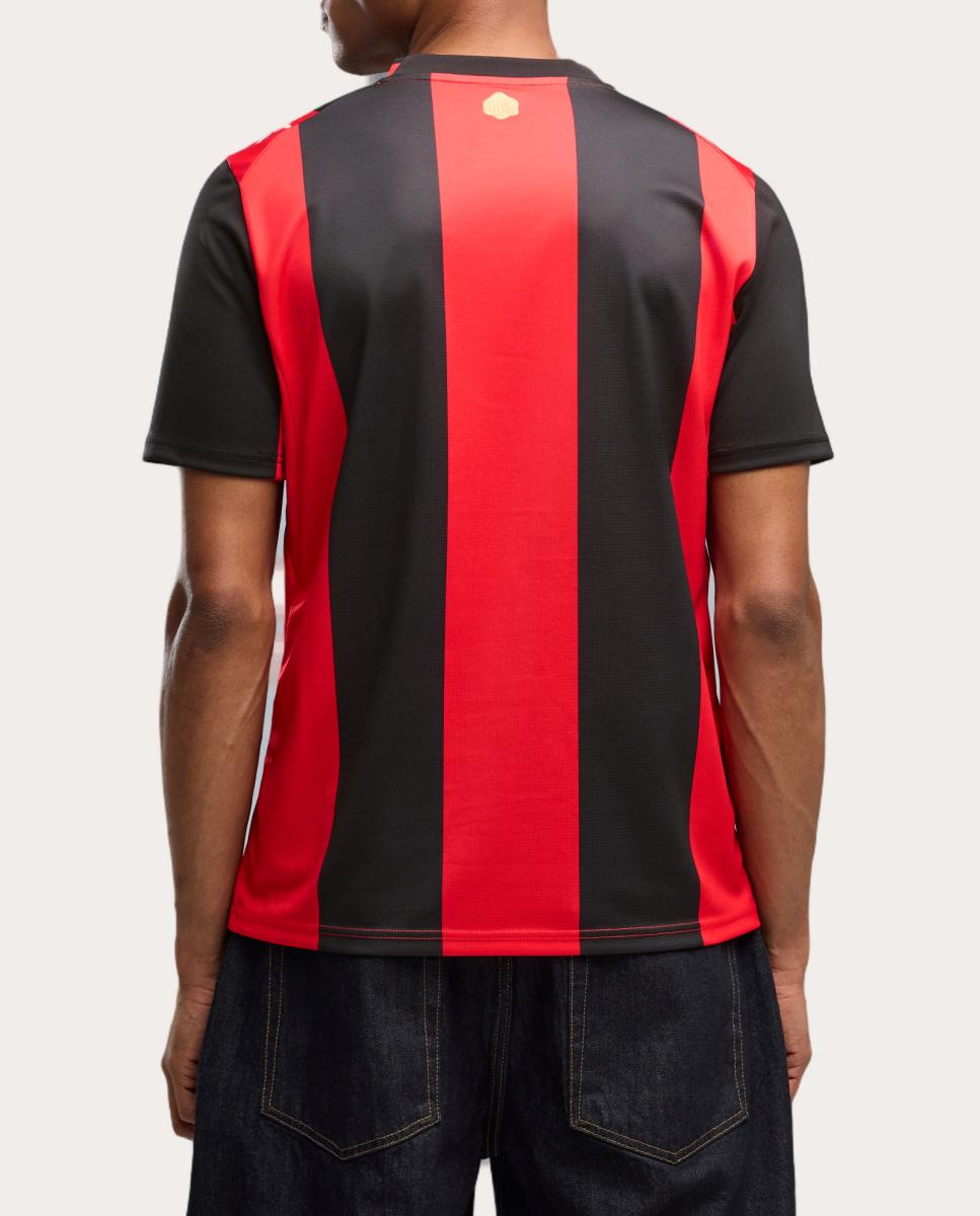 T-shirt de Futebol de Homem 1.º Equipamento AC Milan 2026-2027 Replica Preto-4