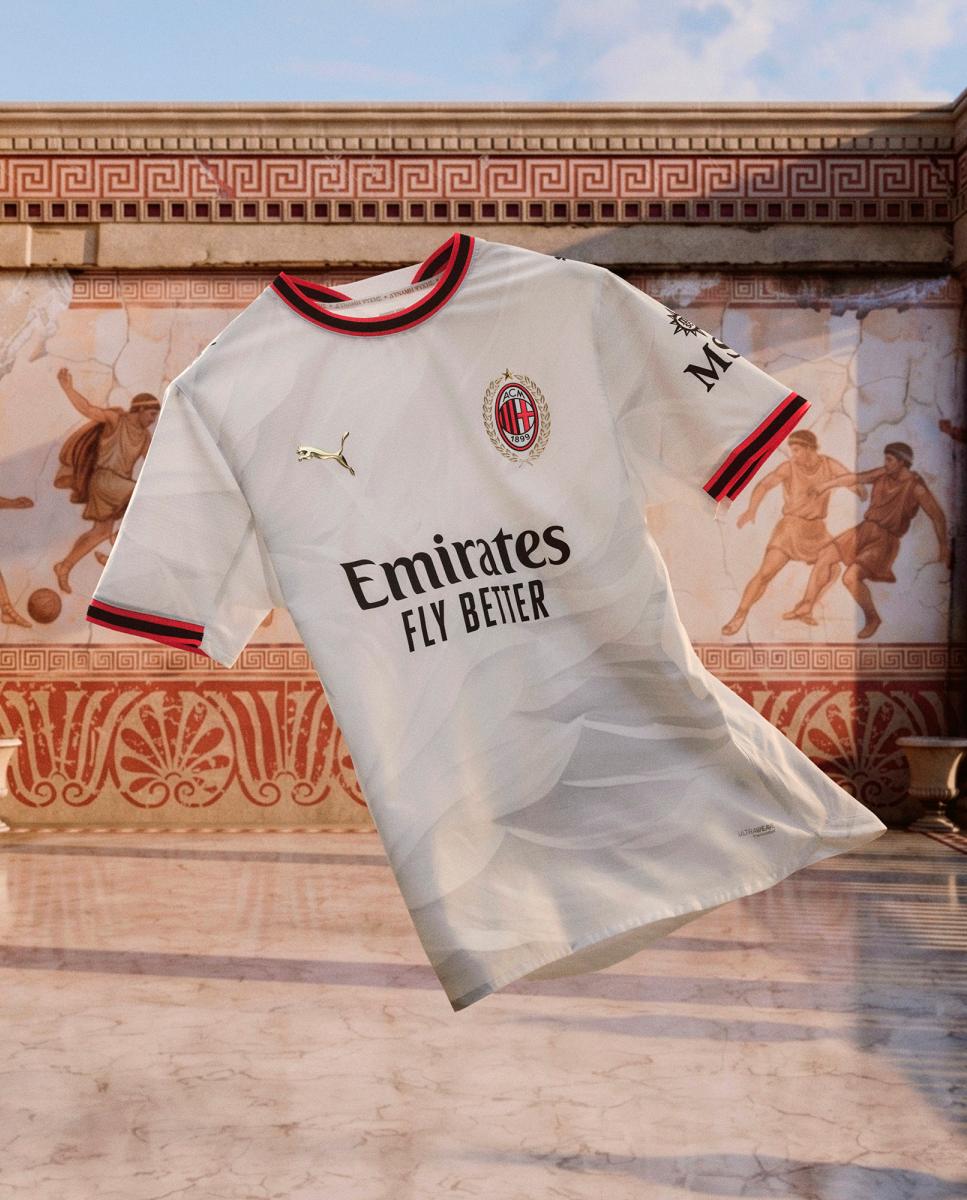 T-shirt Réplica Outros Clubes de Futebol de Homem ACM Away Jersey Replica Branco-4
