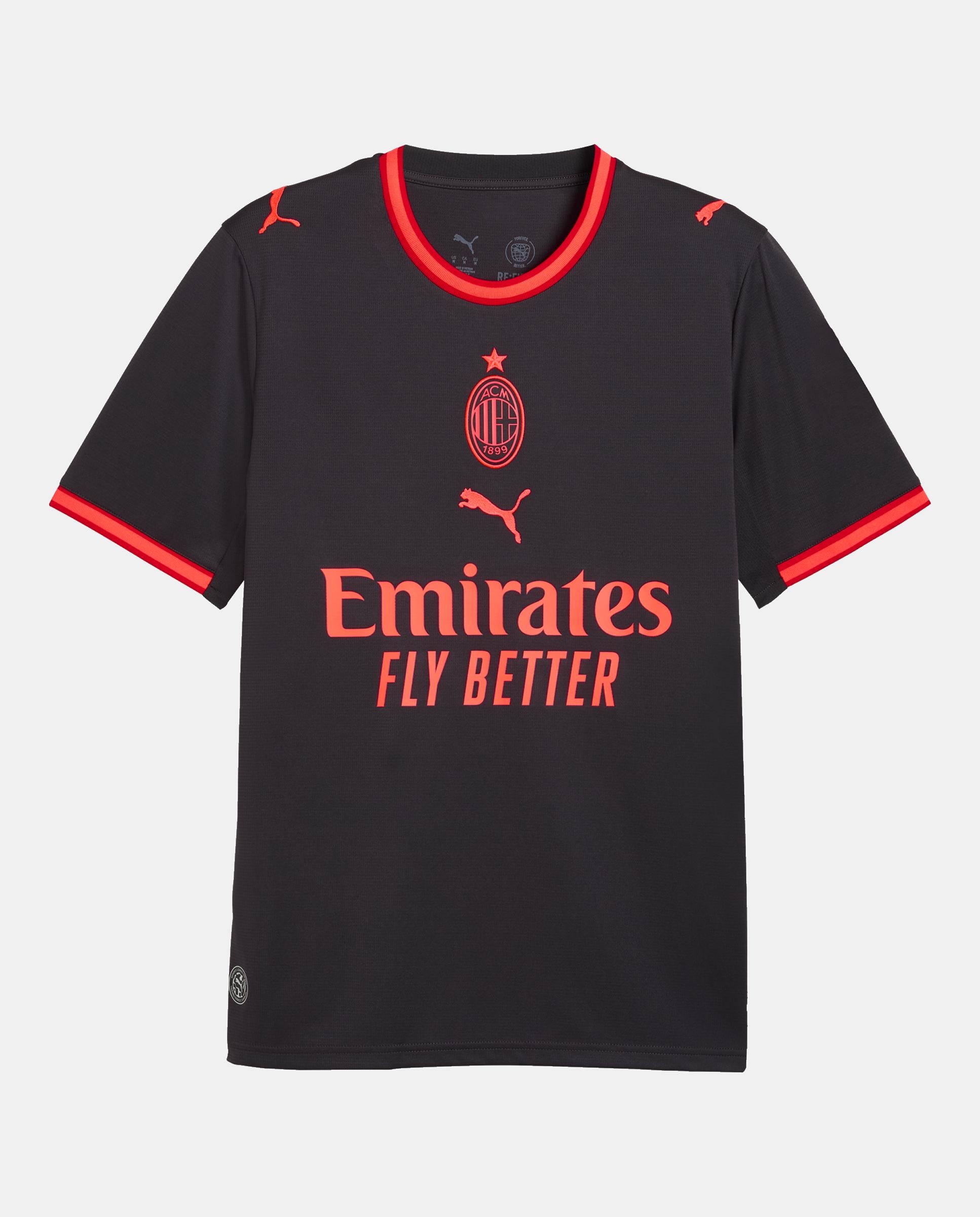 T-shirt Réplicas Outros Clubes de Futebol de Homem ACM Third Jersey Replica Cinzento-5