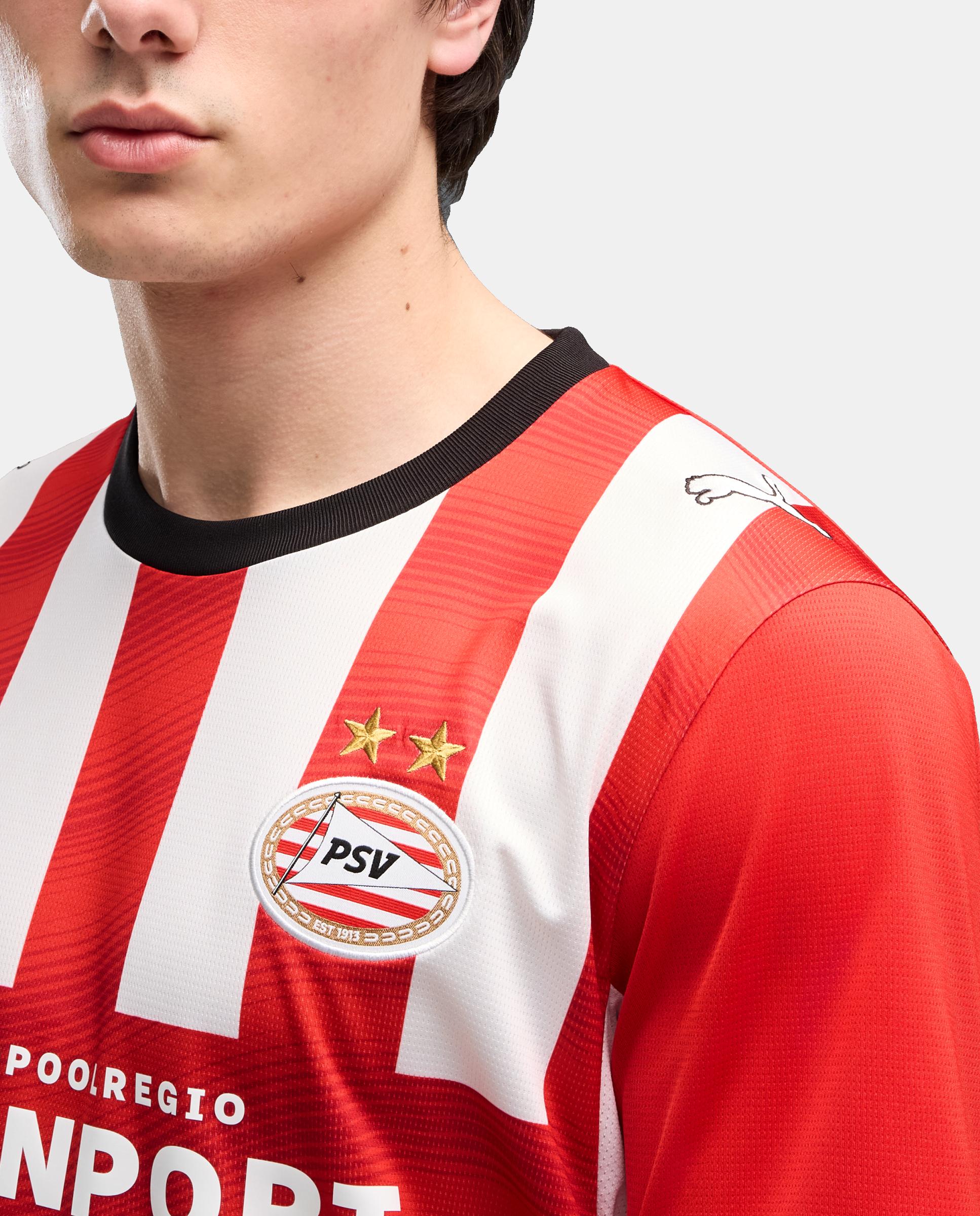 Réplicas Outros Clubes de Futebol de Homem PSV Home Jersey Replica Vermelho-3