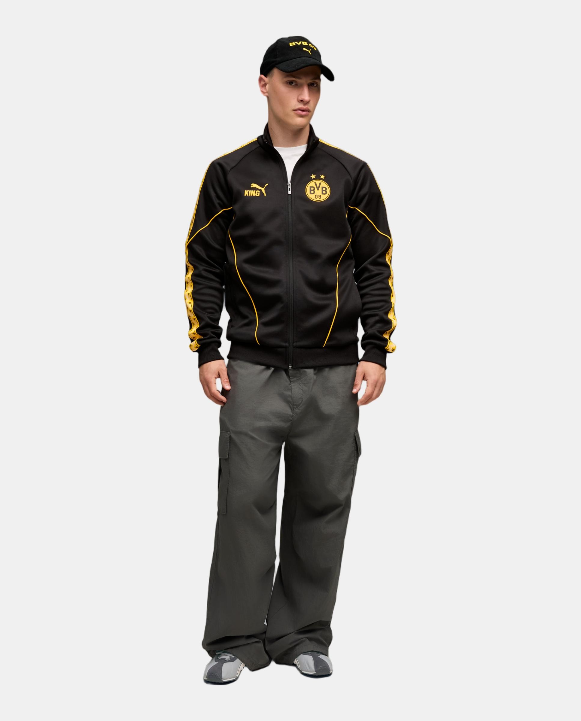 Casaco de Futebol de Homem BVB King Anthem Jacket Preto-3