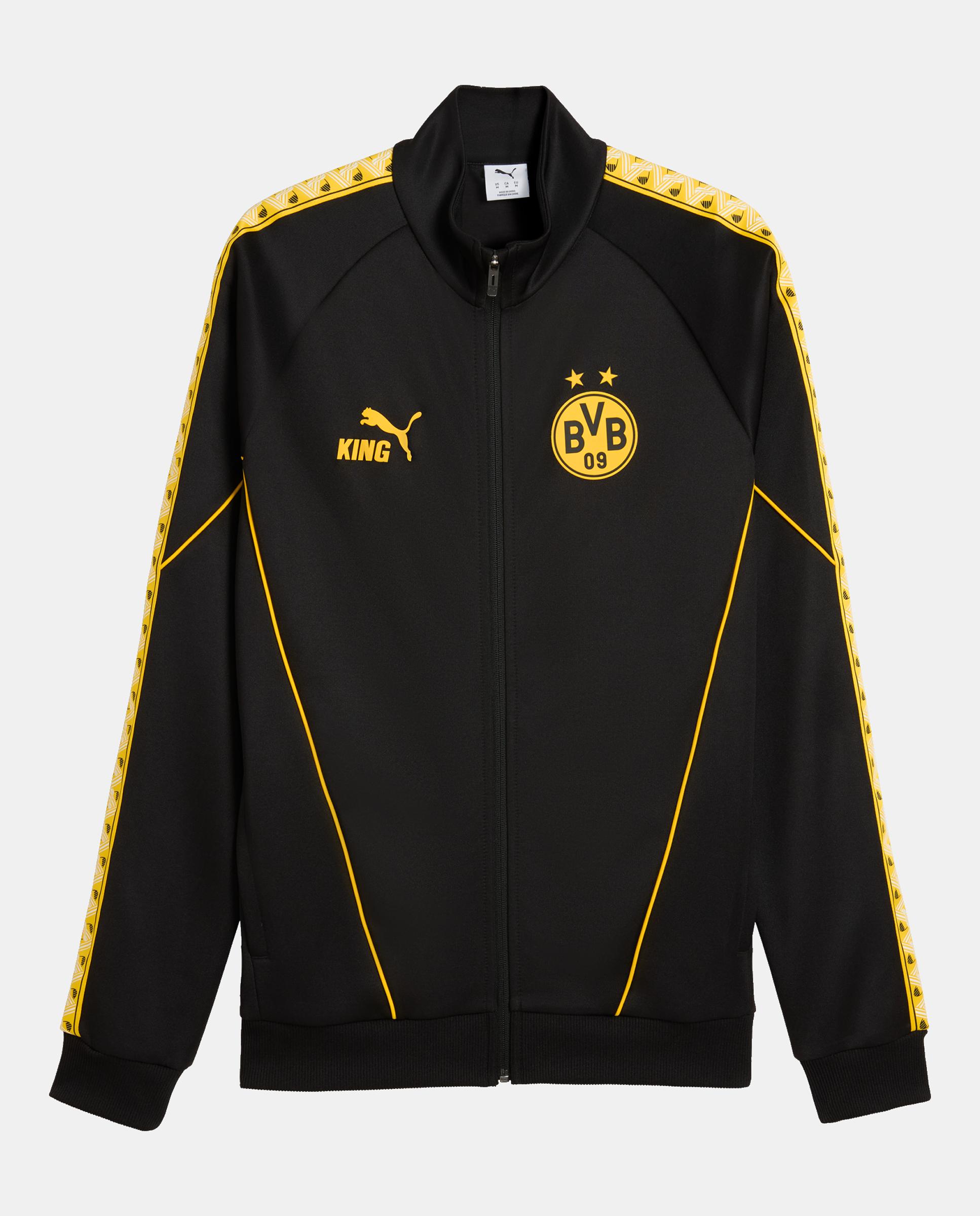 Casaco de Futebol de Homem BVB King Anthem Jacket Preto-4