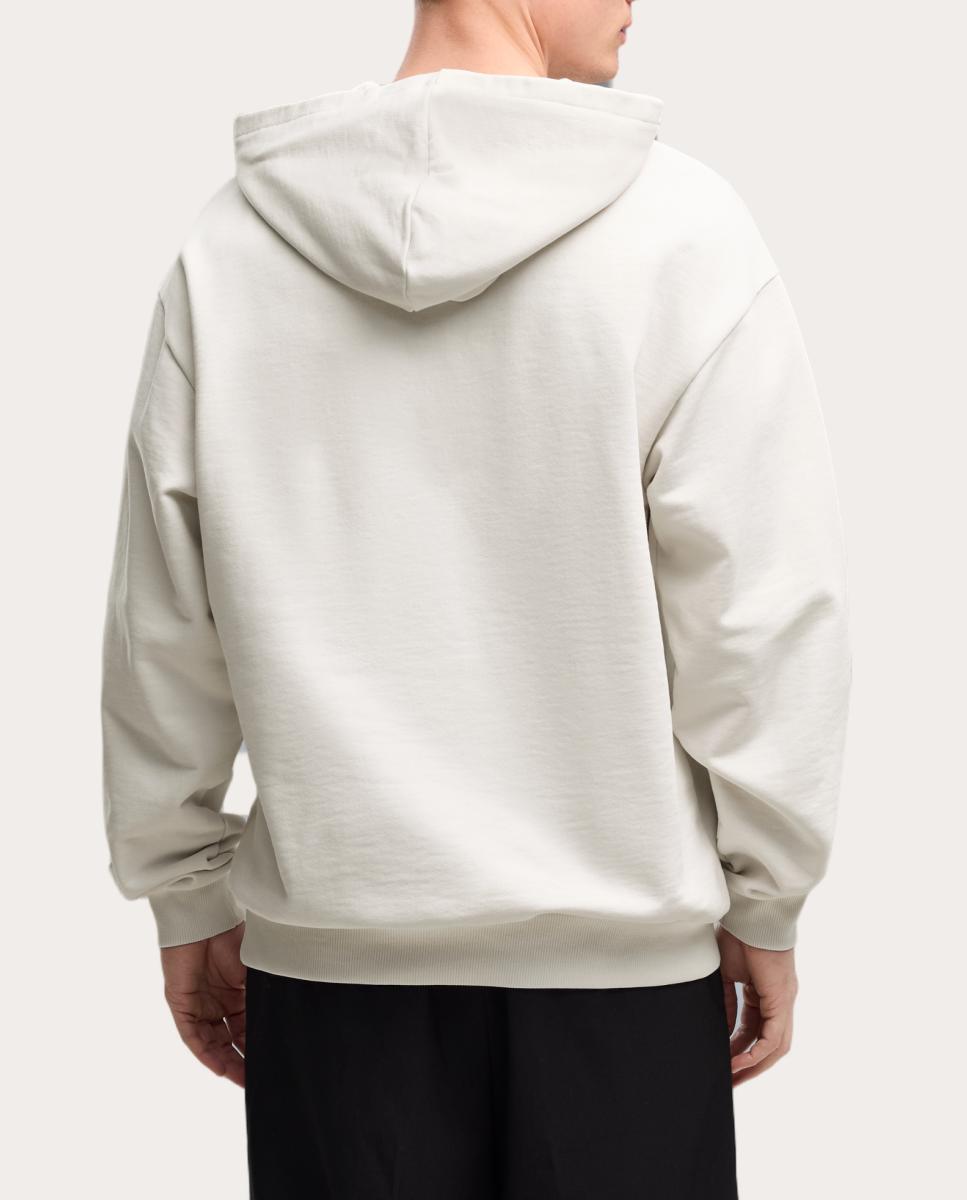 Sweatshirt de Futebol de Adulto AC Milan FtblClt RelaX Hoodie Cinzento-2