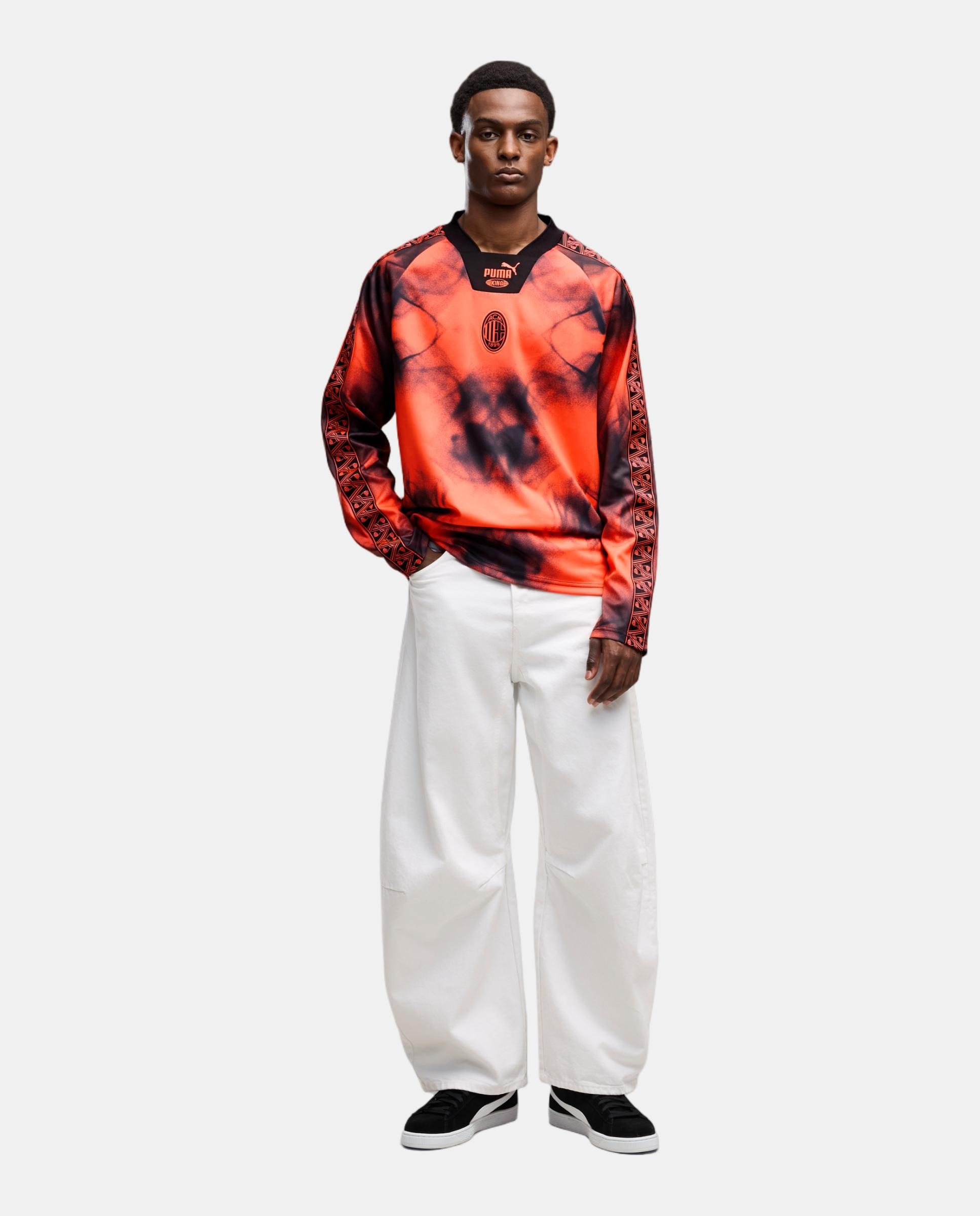 Camisola de Manga Comprida de Futebol de Homem ACM KING Jersey LS Vermelho-3