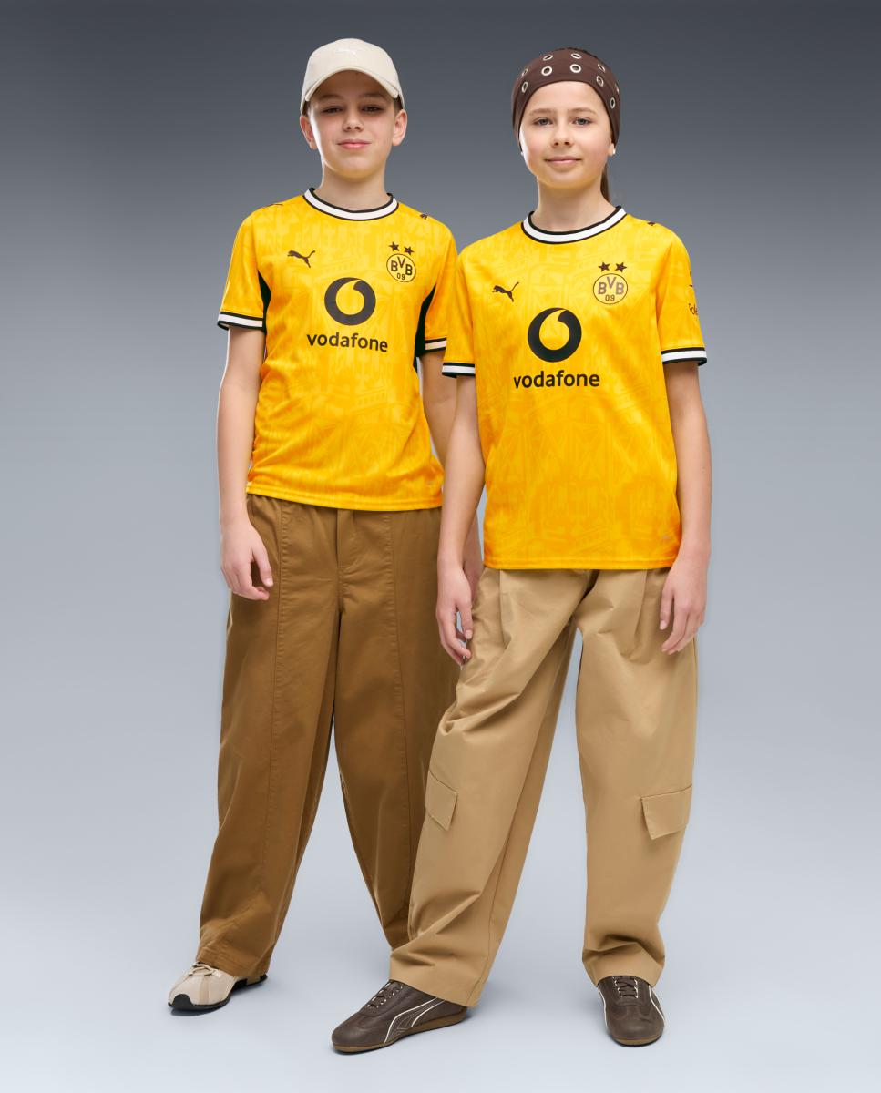 T-shirt de Futebol de Criança 1.º Equipamento Borussia Dortmund 2026-2027 Replica Amarelo-3