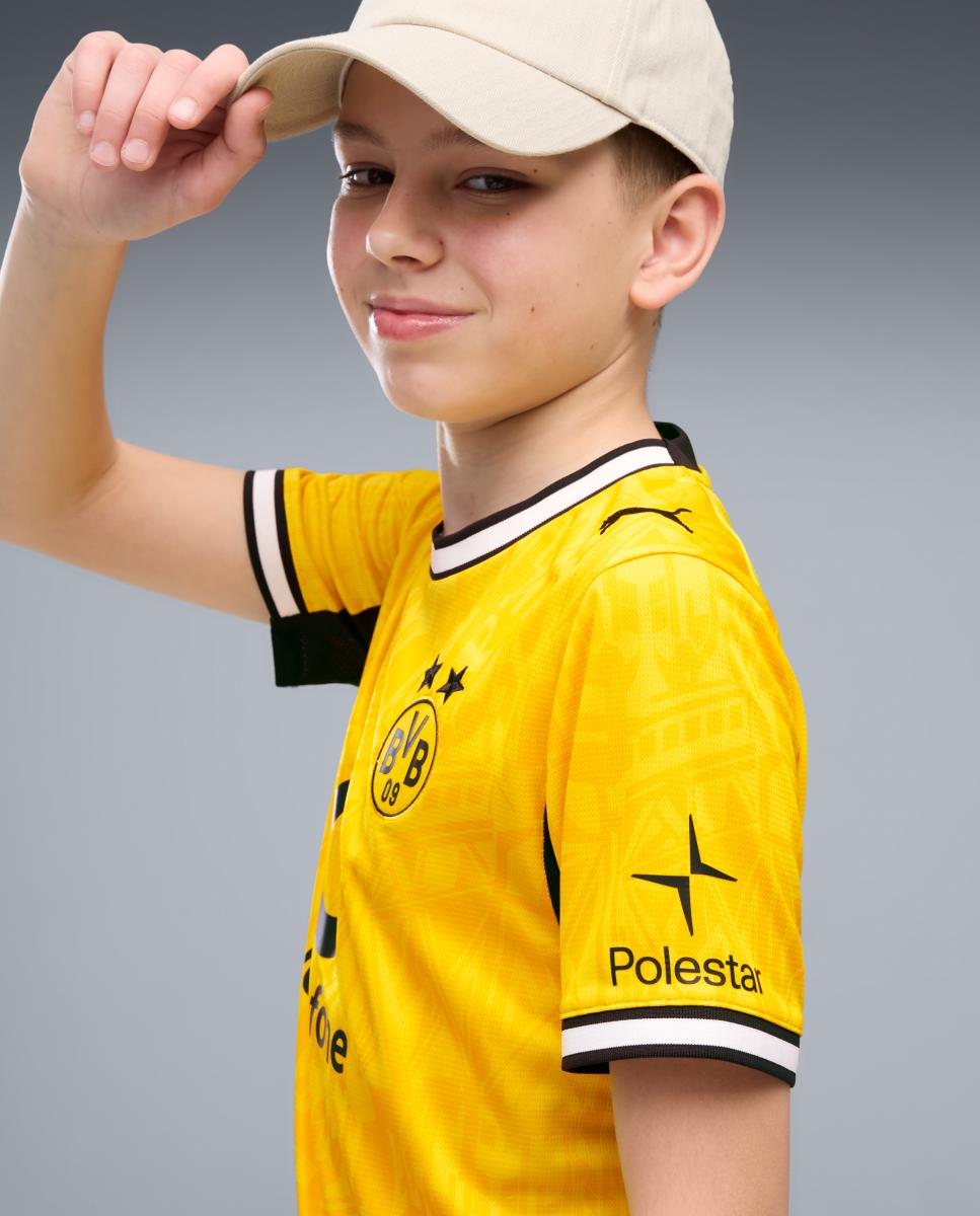 T-shirt de Futebol de Criança 1.º Equipamento Borussia Dortmund 2026-2027 Replica Amarelo-4