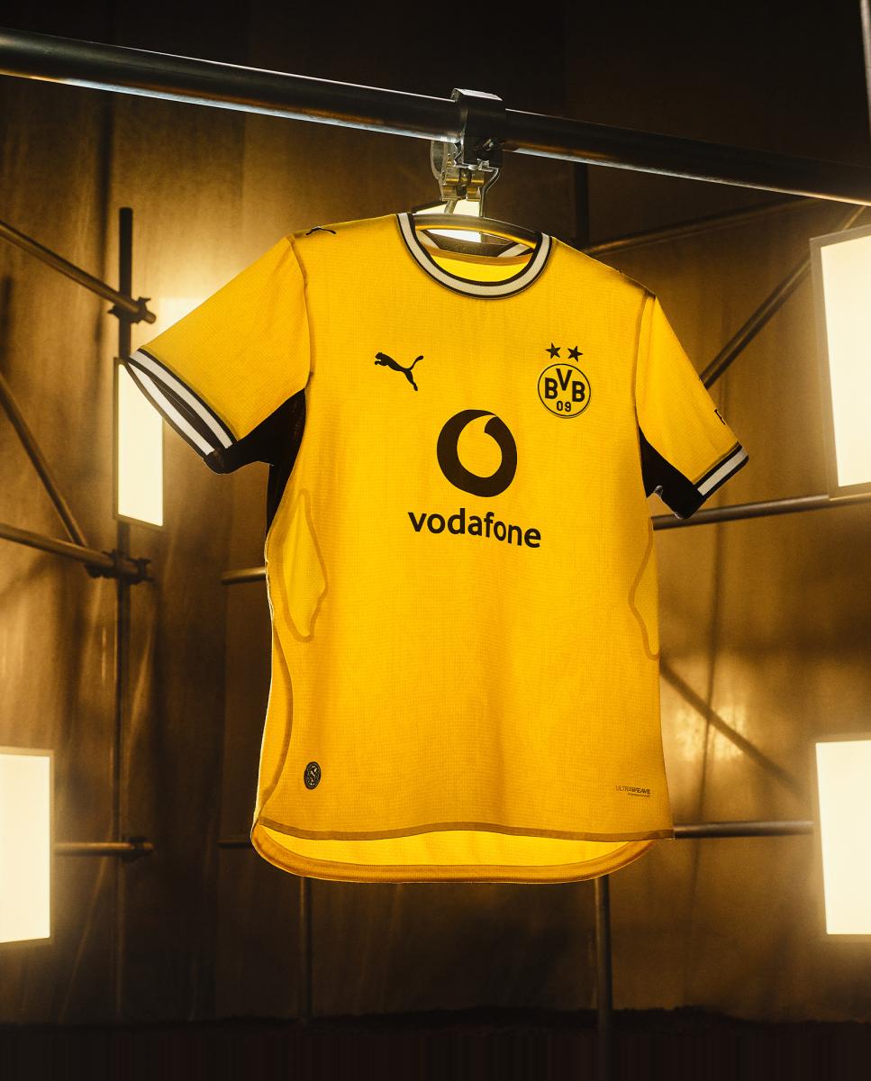 T-shirt de Futebol de Criança 1.º Equipamento Borussia Dortmund 2026-2027 Replica Amarelo-5