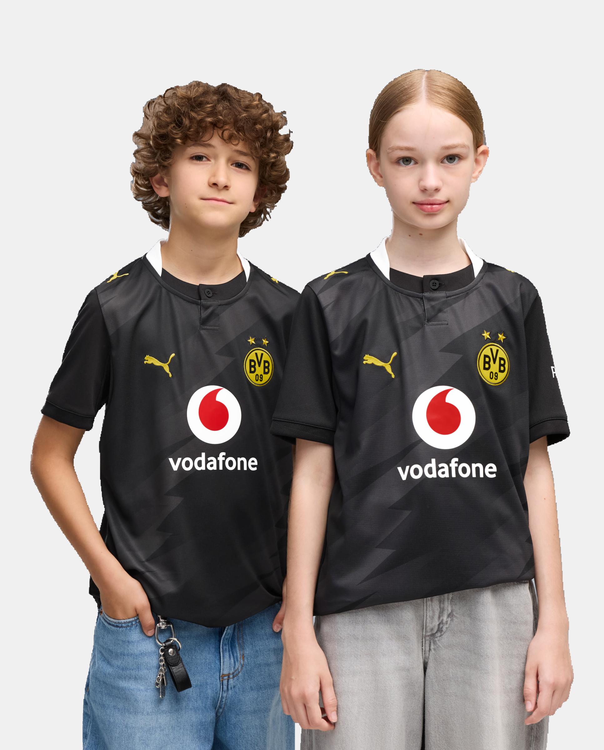 Imagem 0 de T-shirt Réplicas Outros Clubes de Futebol Infantil BVB Away Jersey Replica Jr