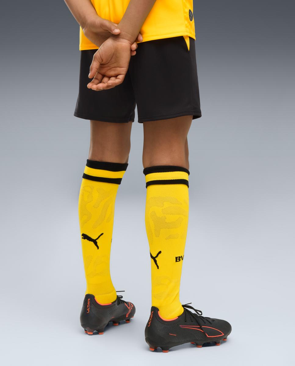 Calças de Futebol de Criança 1.º Equipamento Borussia Dortmund 2026-2027 Replica Preto-2