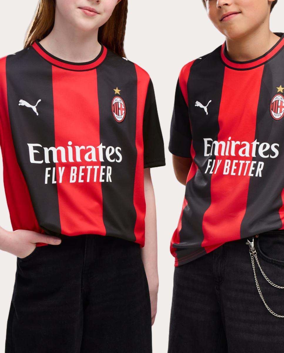 Imagem 0 de T-shirt de Futebol de Criança 1.º Equipamento AC Milan 2026-2027 Replica