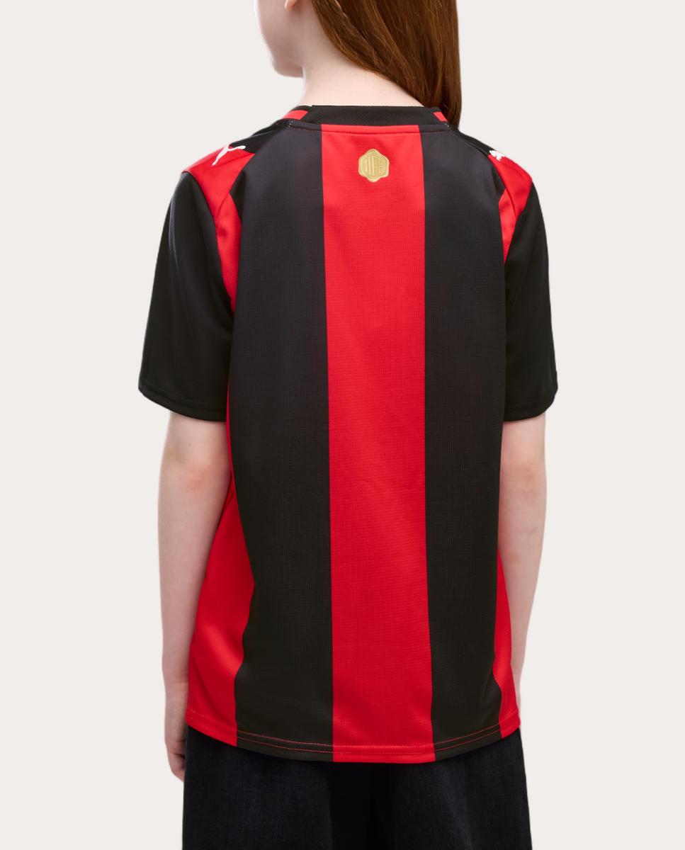 T-shirt de Futebol de Criança 1.º Equipamento AC Milan 2026-2027 Replica Preto-4