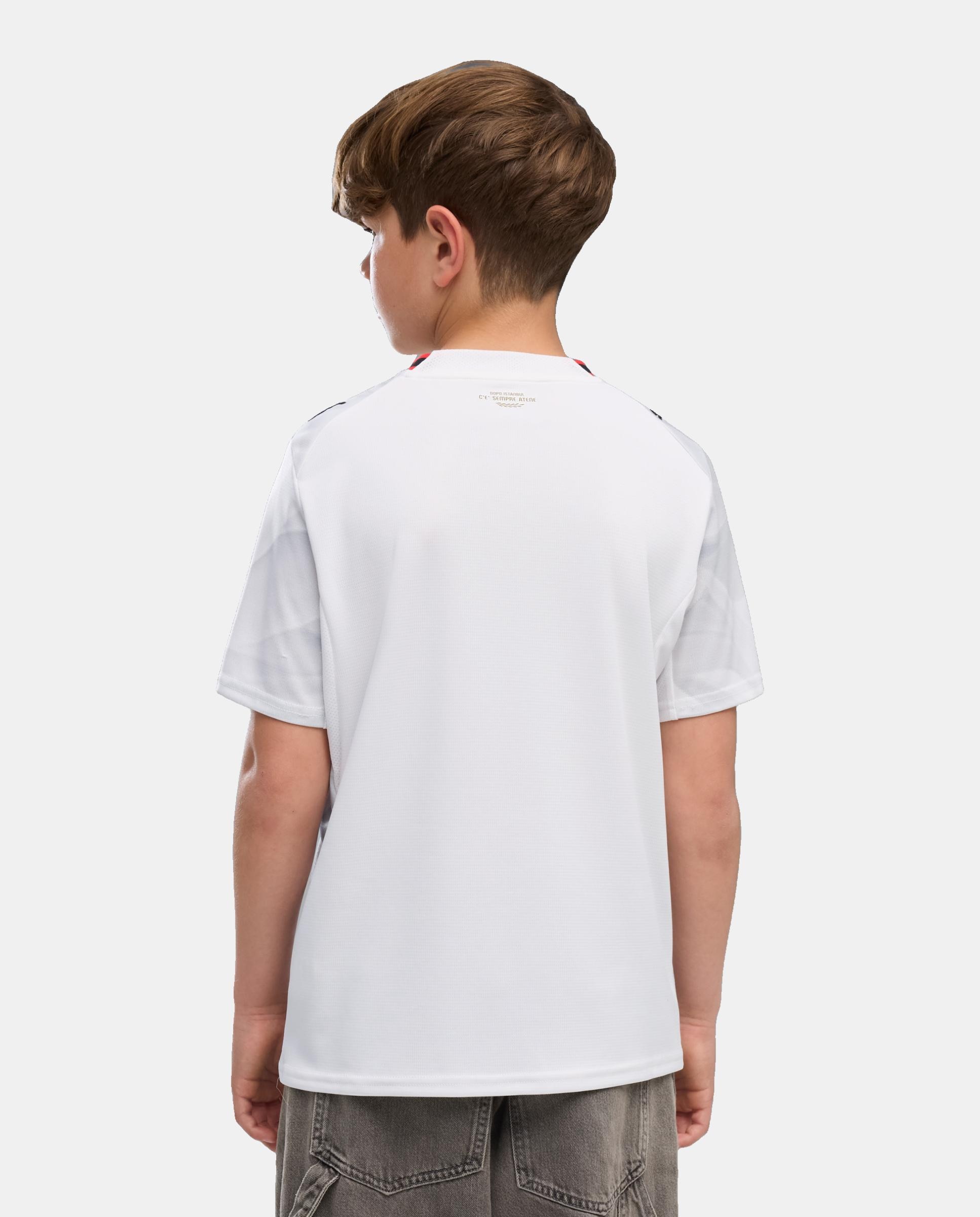 T-shirt Réplicas Outros Clubes de Futebol Infantil ACM Away Jersey Replica Jr Branco-4