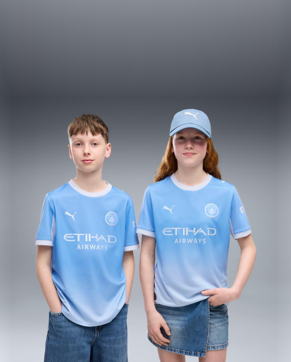 Imagem 0 de T-shirt de Futebol de Criança 1.º Equipamento Manchester City 2026-2027 Replica