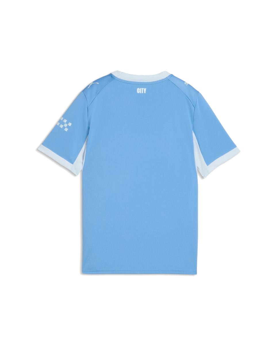 T-shirt de Futebol de Criança 1.º Equipamento Manchester City 2026-2027 Replica Azul-6
