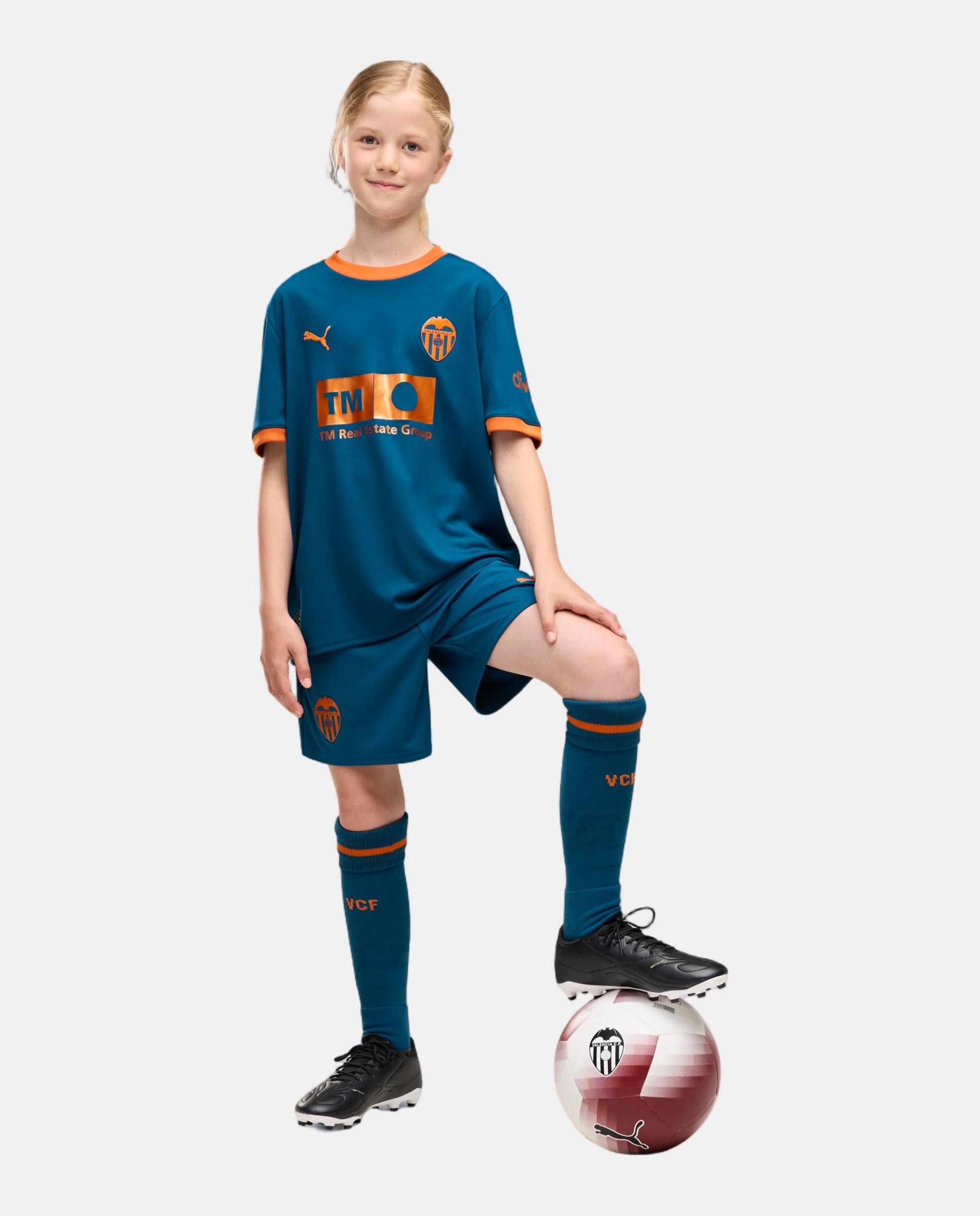 Réplicas Outros Clubes de Futebol Infantil VCF Shorts Replica Jr Azul-3