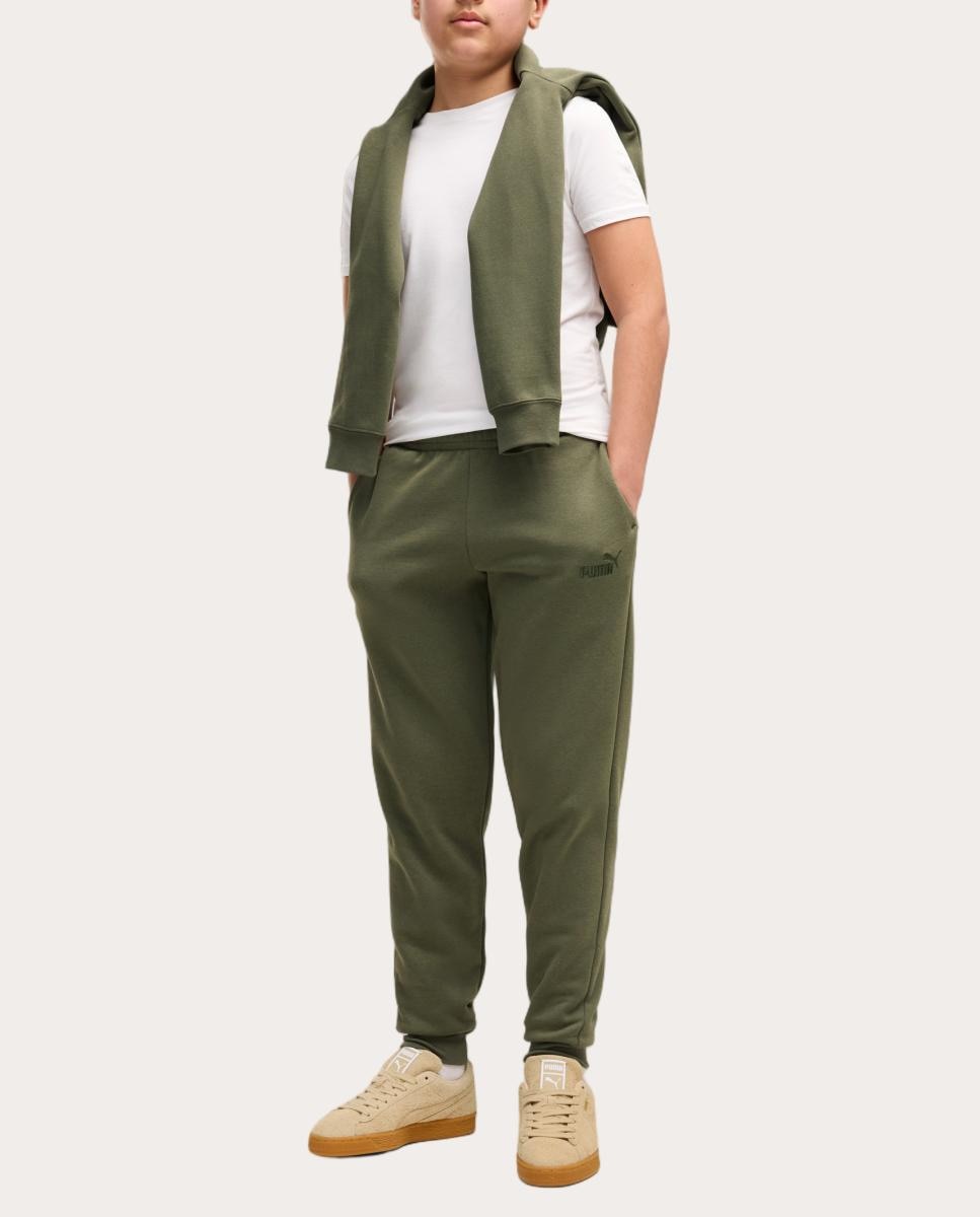 Calças Casual de Criança Ess No. 1 Logo Sweatpants Fl B Puma Verde-3