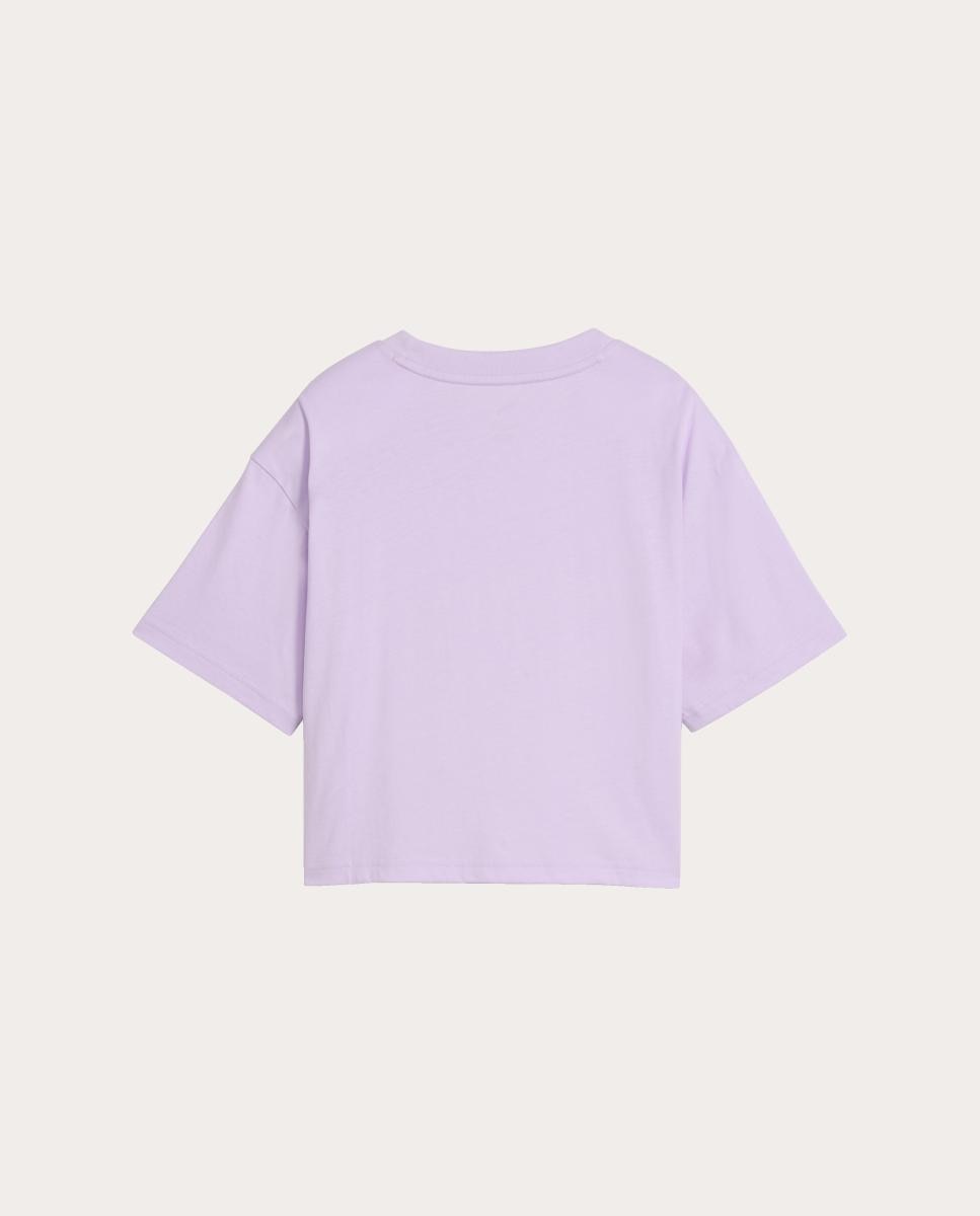 T-Shirt Casual de Criança Ess 2 Color No. 1 Logo Short L Puma Roxo-2