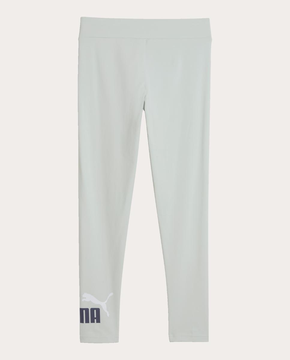 Leggings Casual de Criança Ess 2 Color No.1 Logo Leggings Puma Verde-2