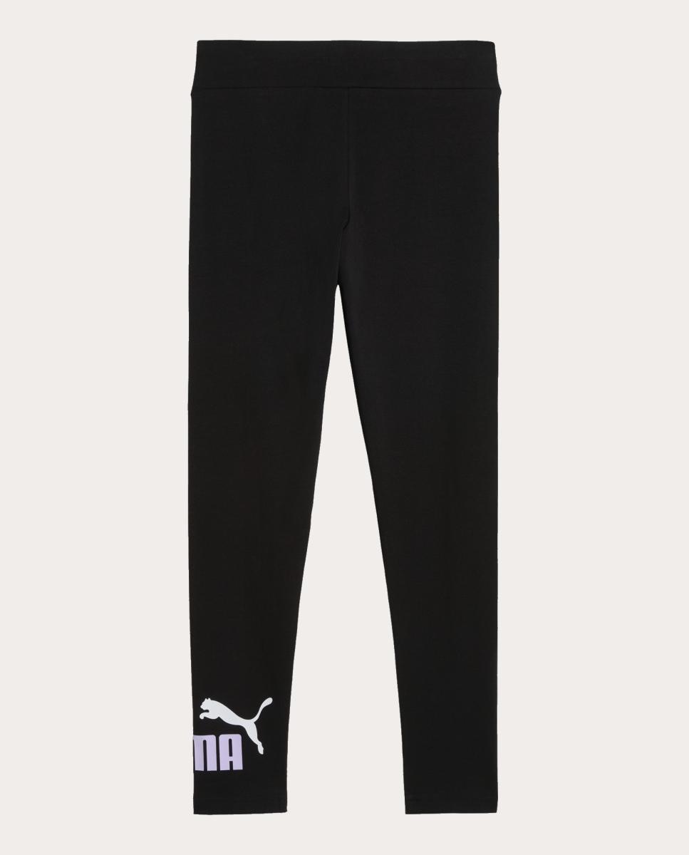 Leggings Casual de Criança Ess 2 Color No.1 Logo Leggings Puma Preto-2