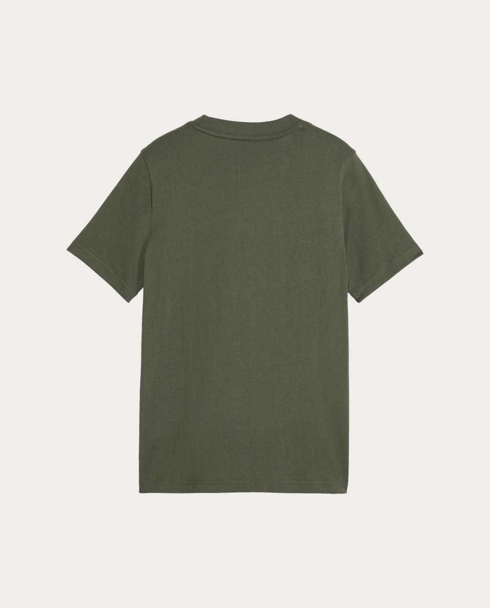 T-Shirt Casual de Criança Ess Small No.1 Logo Centered Puma Verde-2