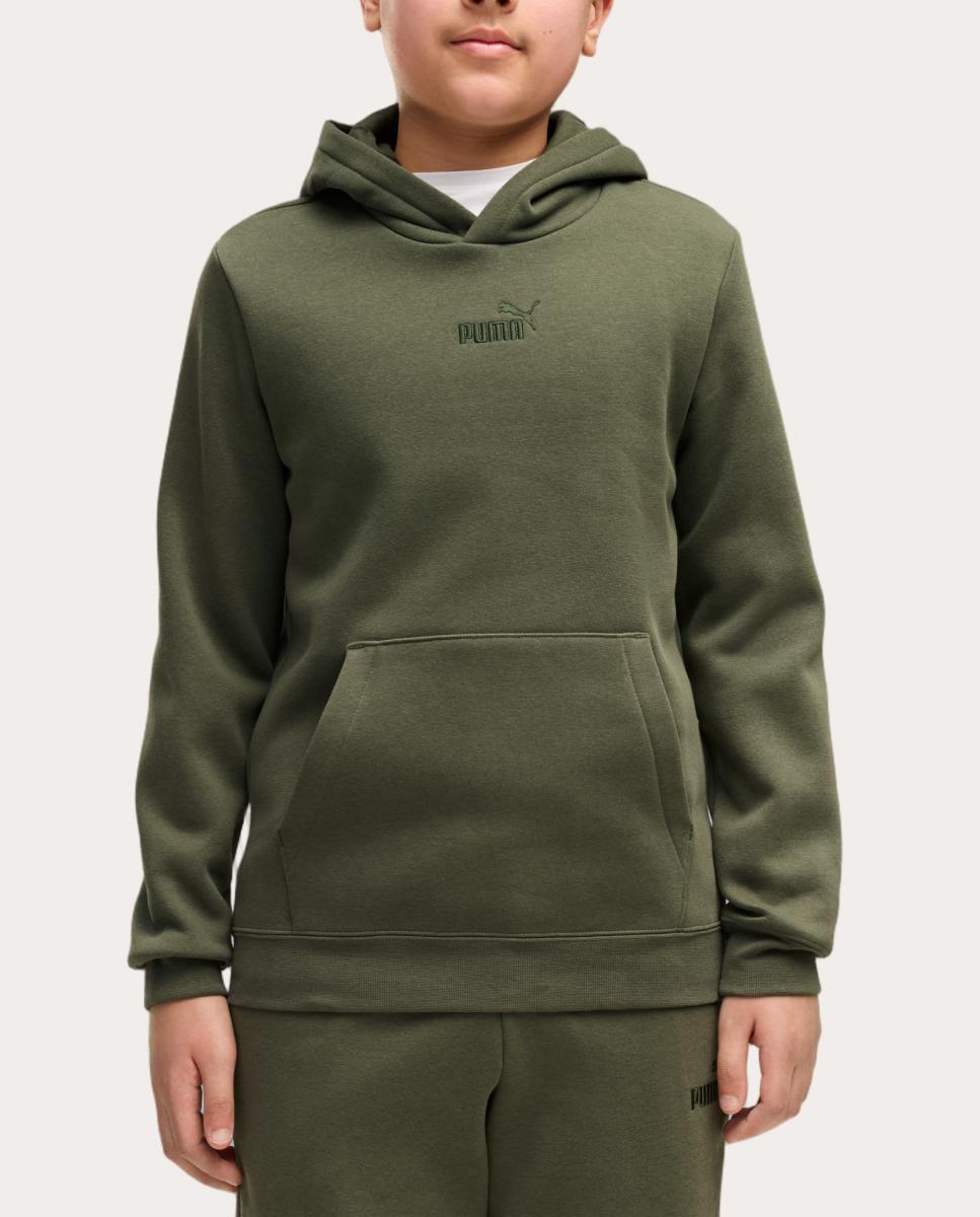 Sweatshirt Casual de Criança Ess Small No.1 Logo Centered Puma Verde-3