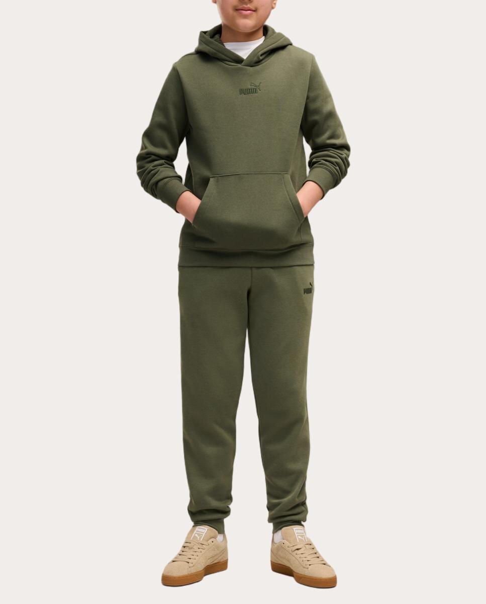 Sweatshirt Casual de Criança Ess Small No.1 Logo Centered Puma Verde-5