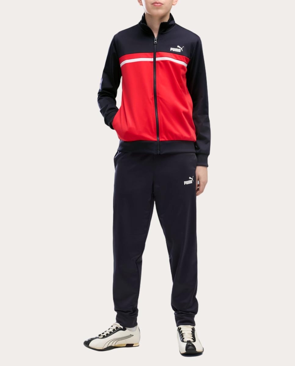 Fato de Treino Casual de Criança Poly Colorblock Suit B Puma Azul-3