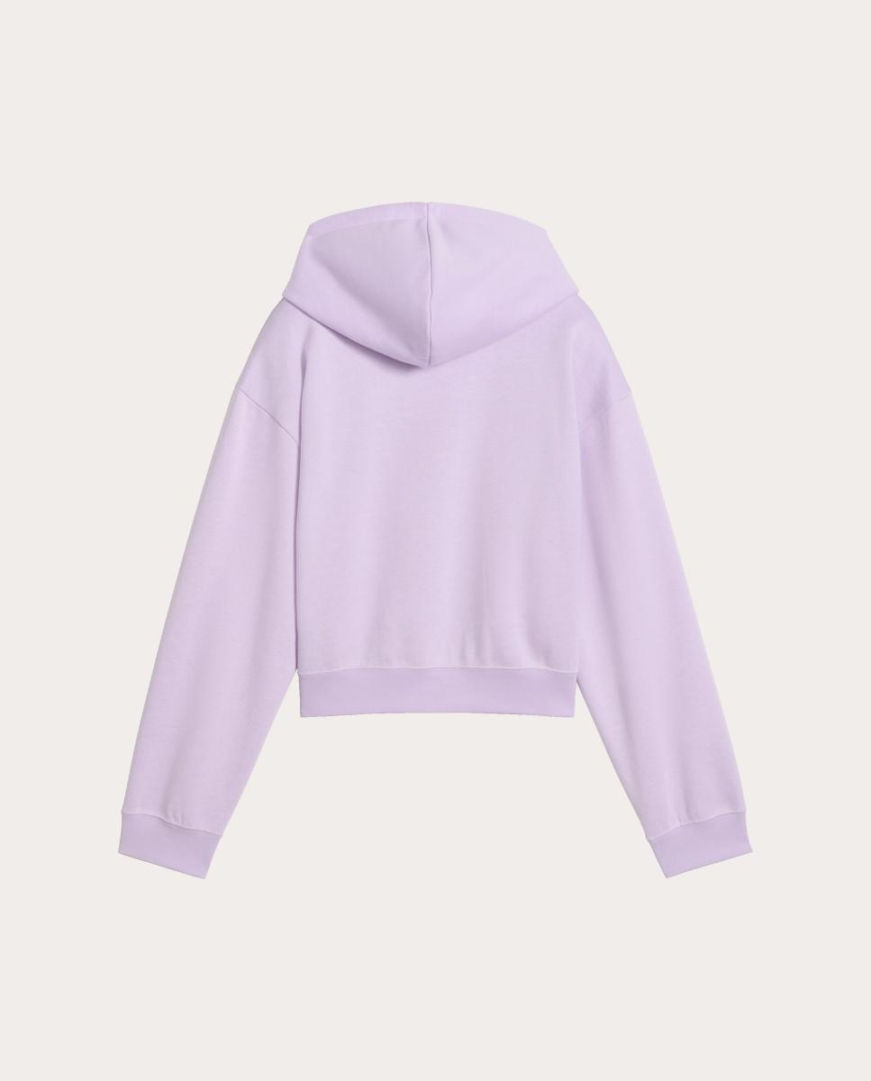 Sweatshirt Casual de Criança Ess 2 Color No 1 Logo Calções Puma Roxo-2