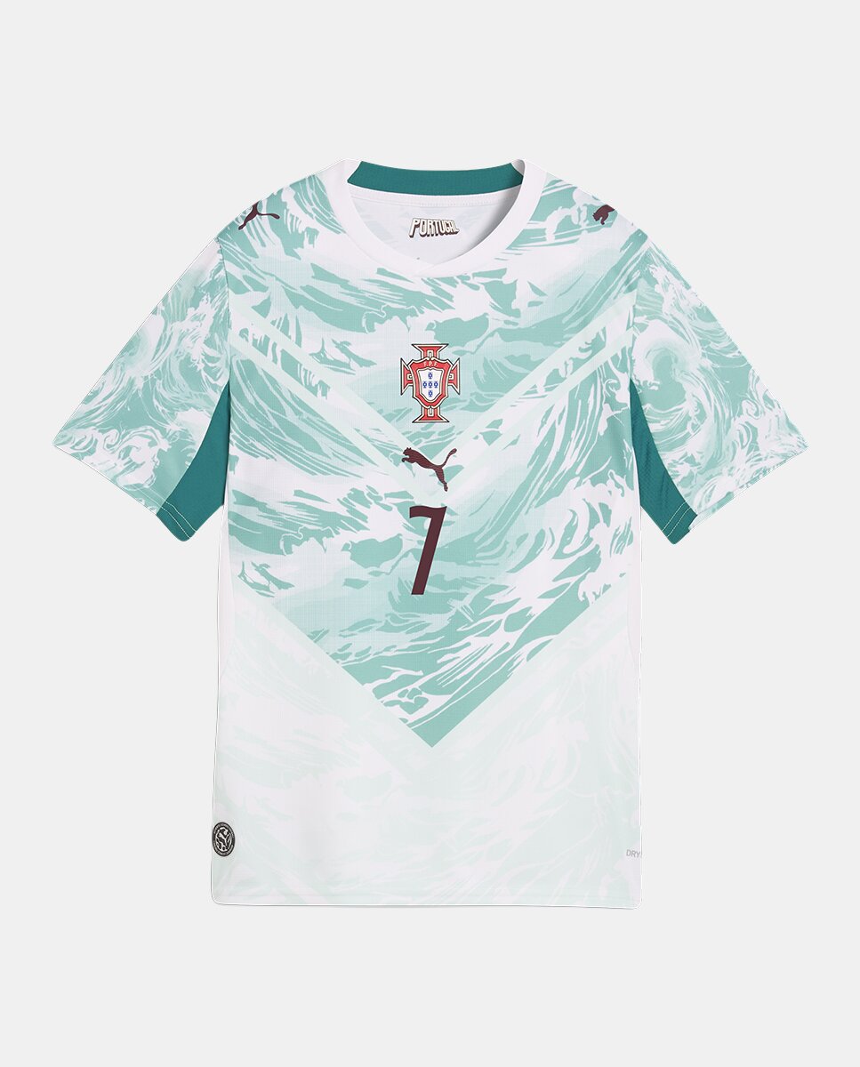 Camiseta de Futbol de Niño Primera equipación Federación Portuguesa 2026. Replica Puma Cristiano Ronaldo - Rojo Rojo-1