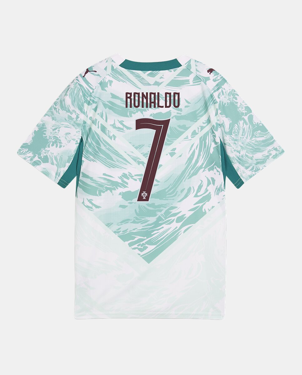 Camiseta de Futbol de Niño Primera equipación Federación Portuguesa 2026. Replica Puma Cristiano Ronaldo - Rojo Rojo-2