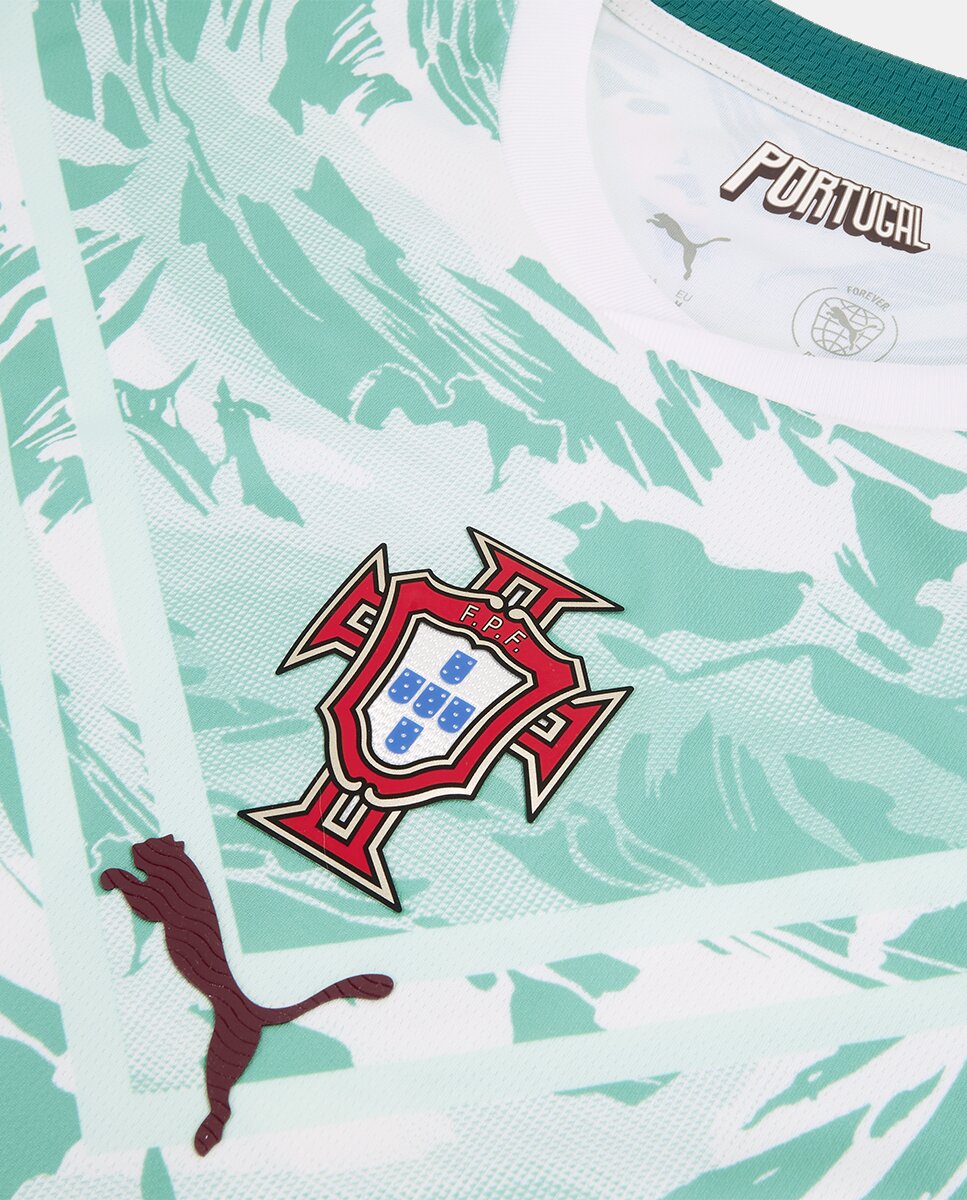 Camiseta de Futbol de Hombre Primera equipación Federación Portuguesa 2026. Replica Puma Cristiano Ronaldo - Rojo Rojo-3