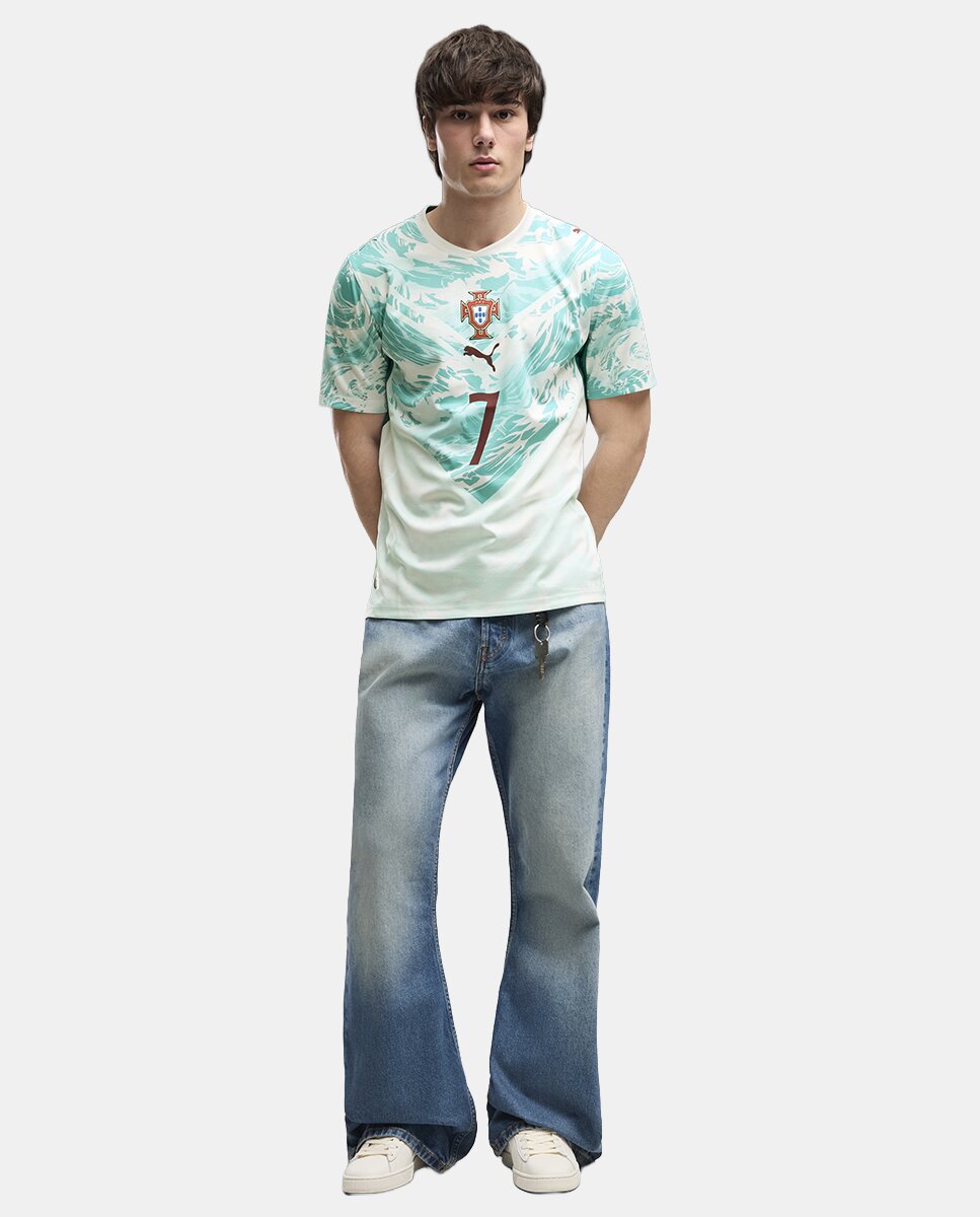 Camiseta de Futbol de Hombre Primera equipación Federación Portuguesa 2026. Replica Puma Cristiano Ronaldo - Rojo Rojo-7