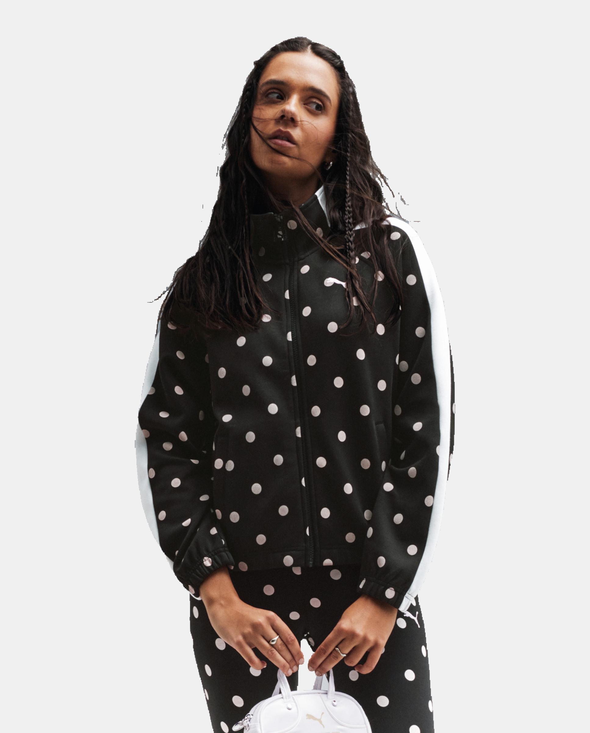 Imagem 0 de Casaco Casual de Mulher T7 Polka Dots Oversized Jacket
