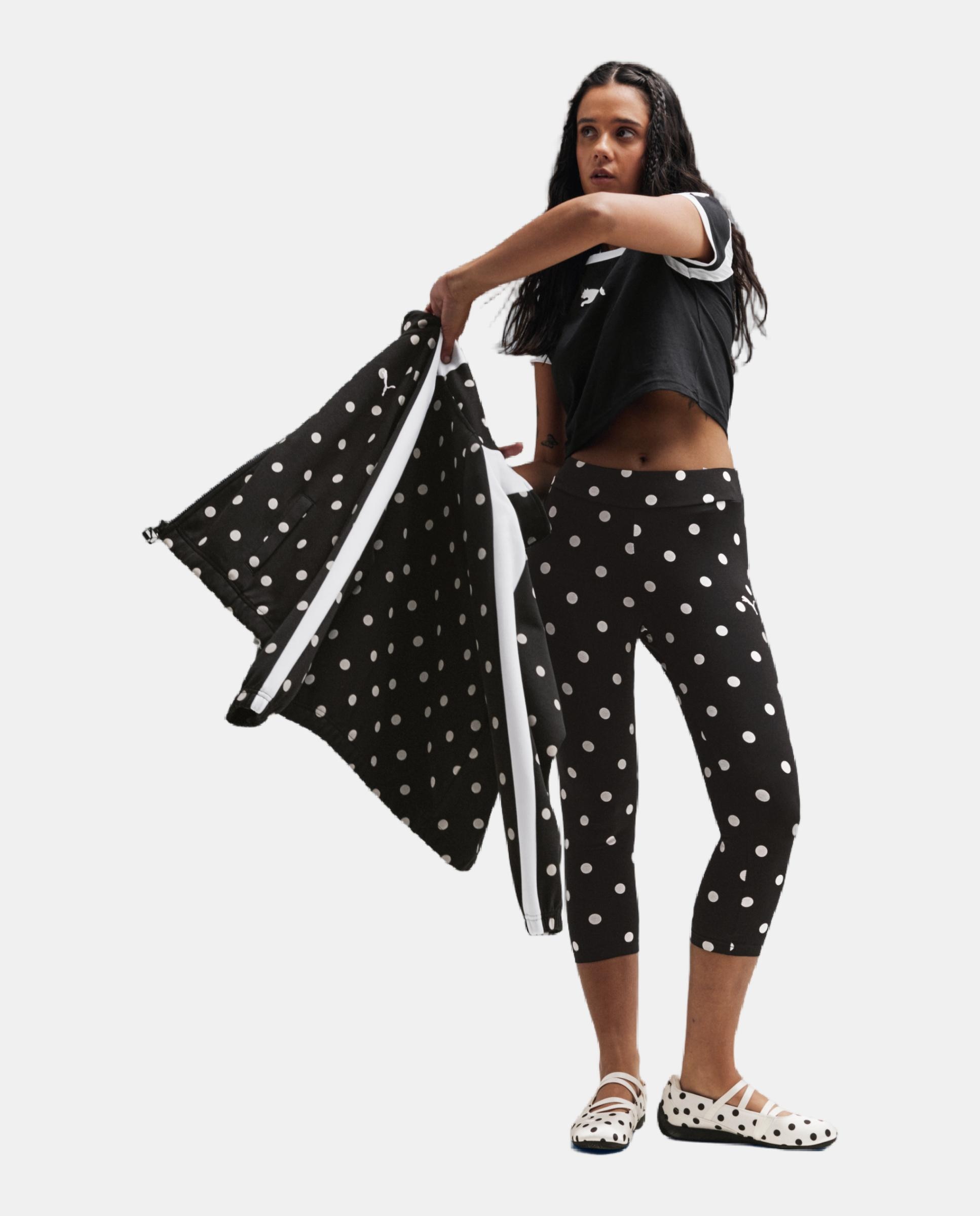 Casaco Casual de Mulher T7 Polka Dots Oversized Jacket Preto-4