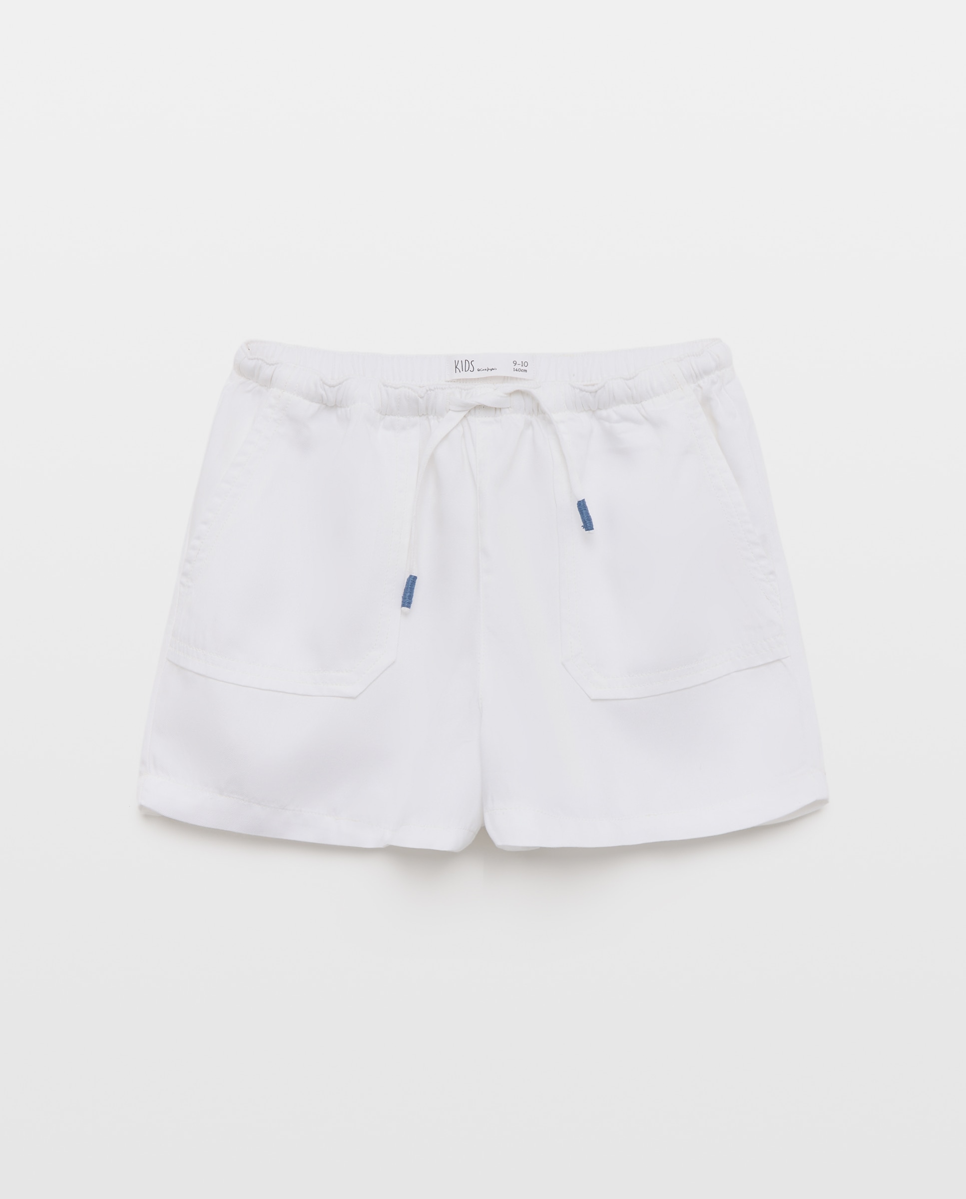 Short fluido de niña con bolsillos - Kids El Corte Inglés - Blanco roto Blanco roto-4