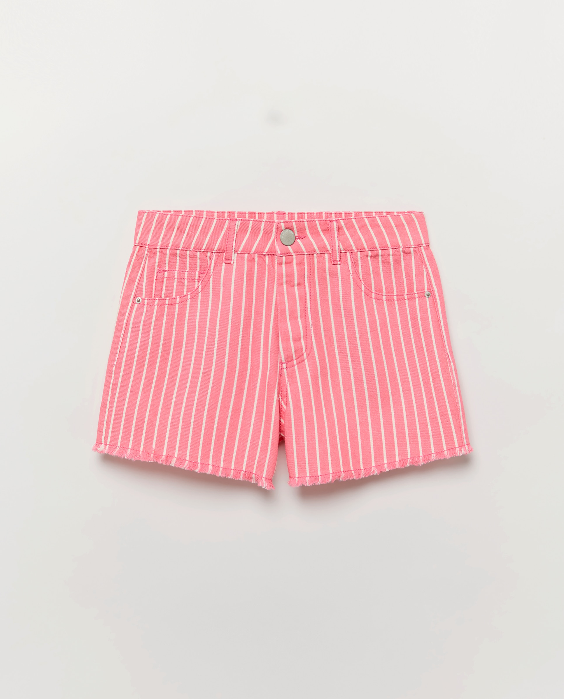 Calções de Ganga às Riscas Kids El Corte Inglés Rosa-5