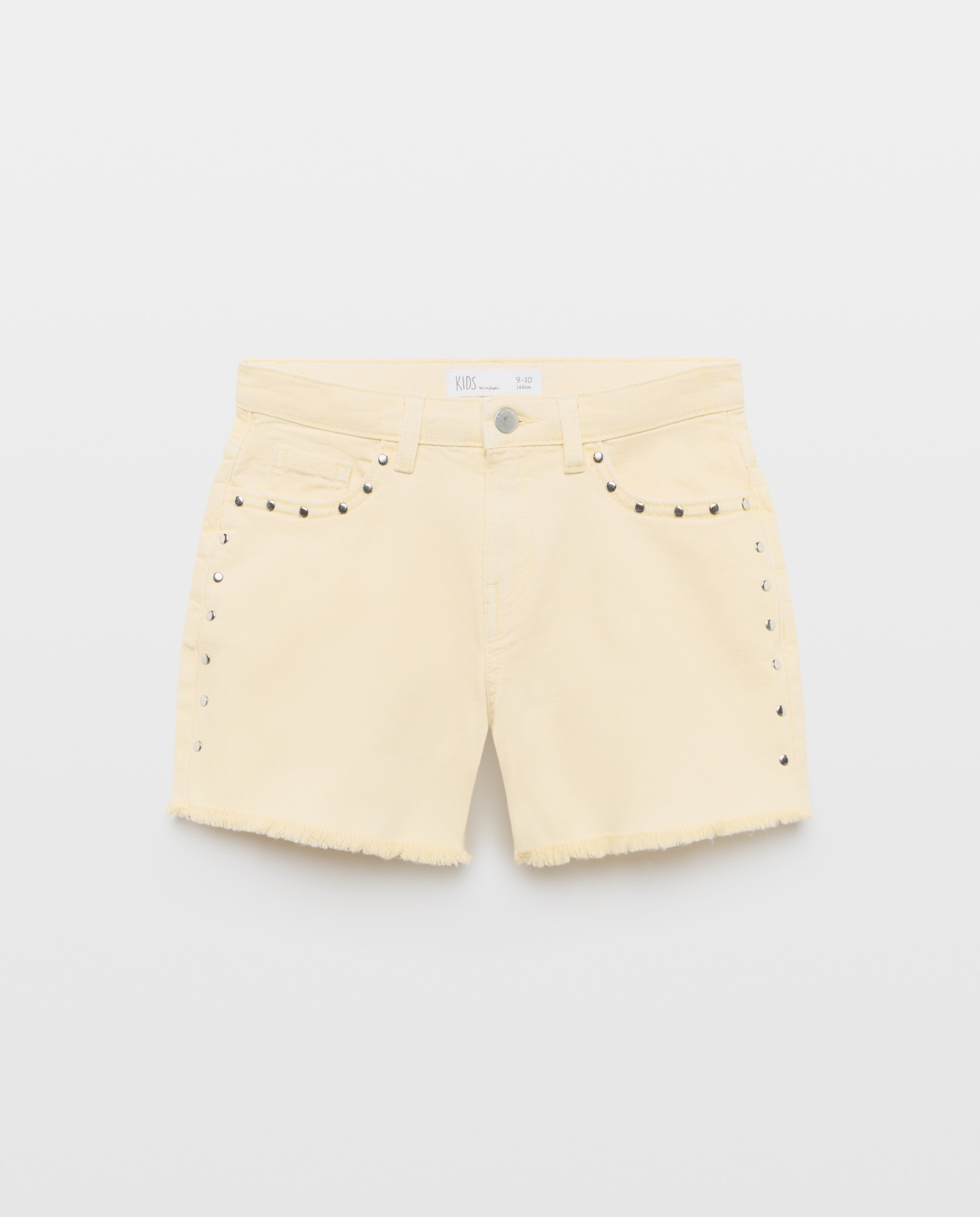 Calções de Ganga com Tachas Laterais 300 Amarelo-4
