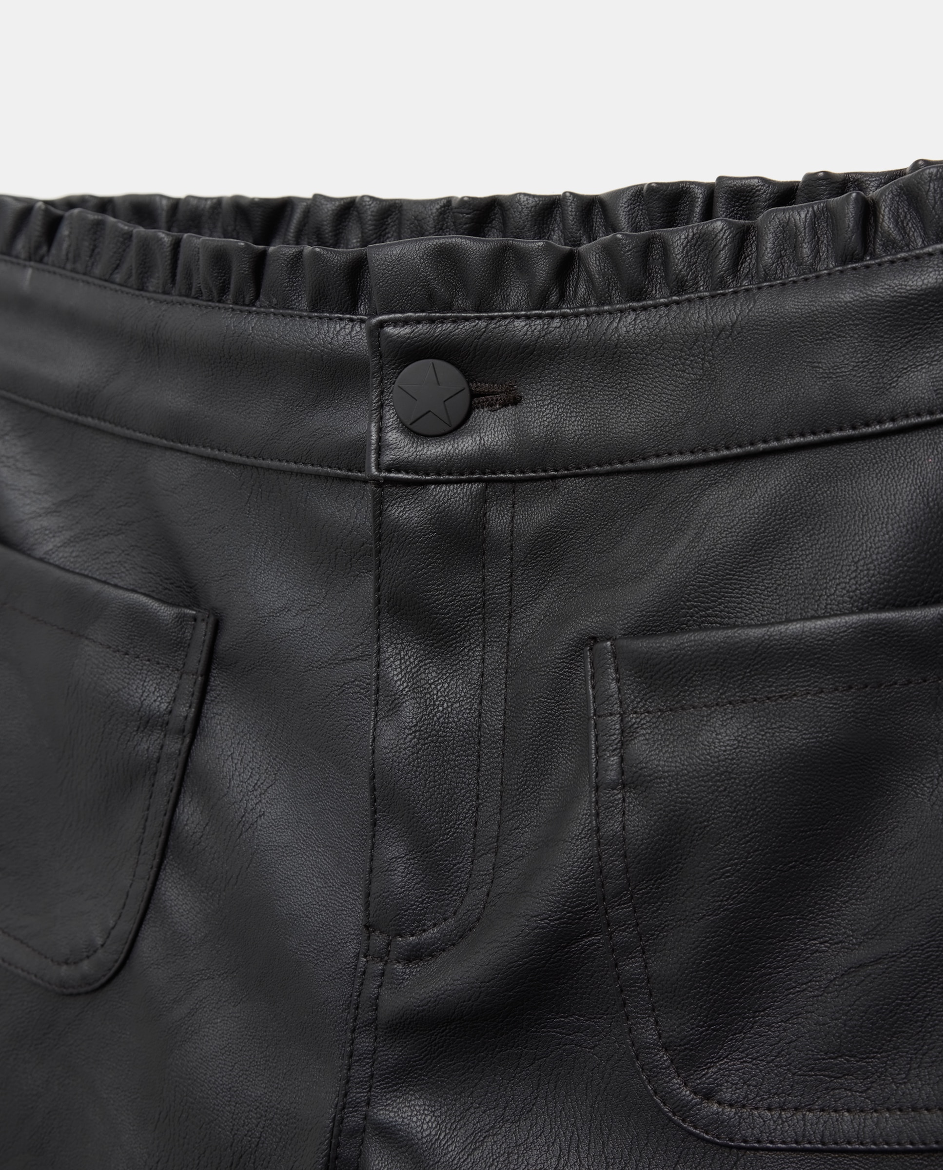 Bermuda polipopiel con bolsillos tipo plastrón frontanles de niña - Kids El Corte Inglés - Negro Negro-5