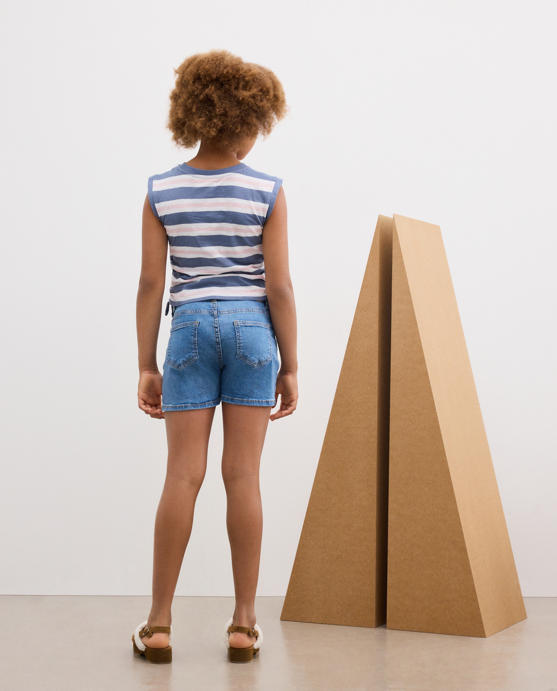 Short denim básico de niña - Kids El Corte Inglés - Azul Intenso Azul Intenso-3