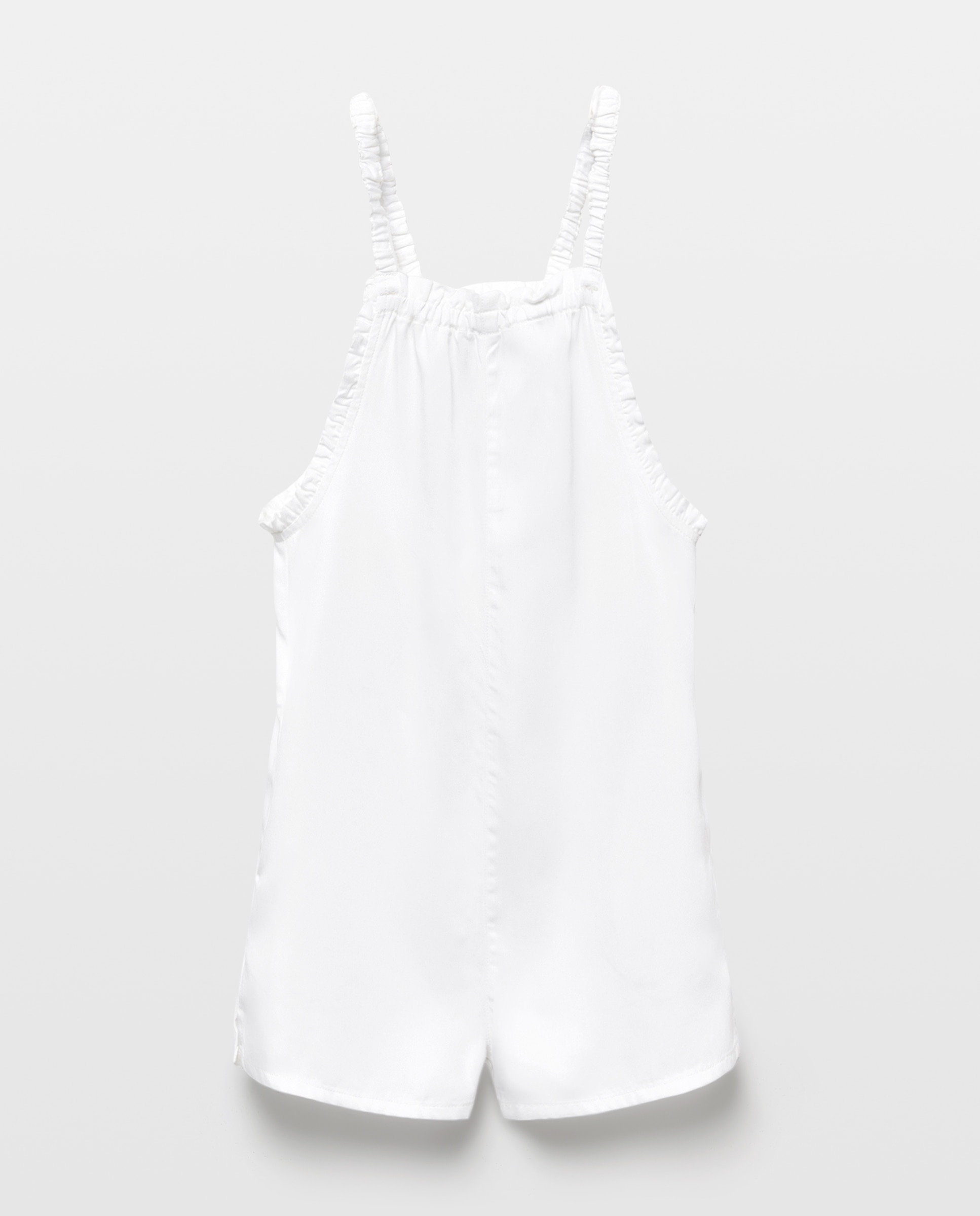 Jardineiras de Ganga em Tencel Kids El Corte Inglés Branco-marfim-4