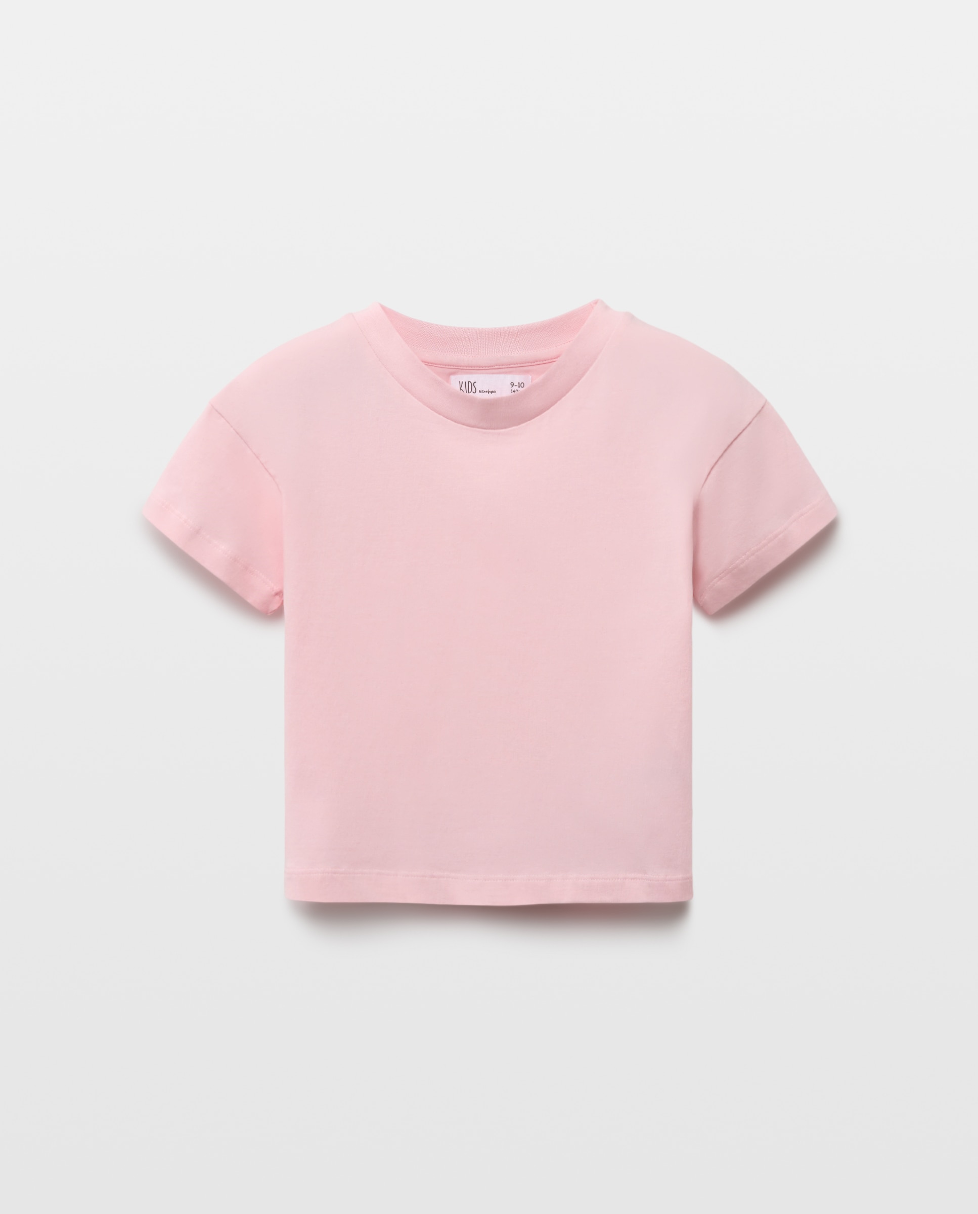 Camisa às Riscas com T-shirt de Manga Curta Rosa-5