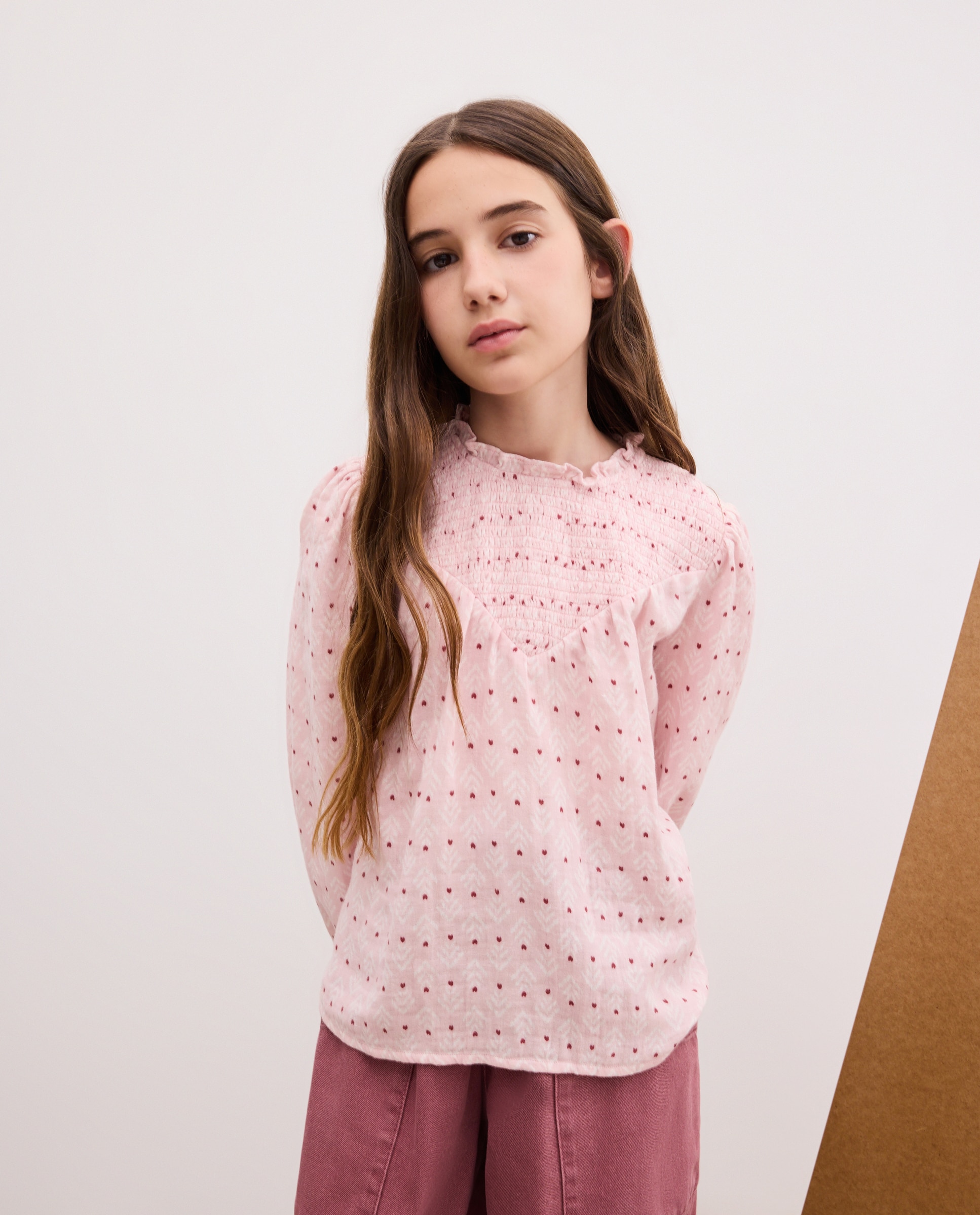 Imagem 0 de Blusa de All Over Print com Dobby com Fio Metalizado e Smock