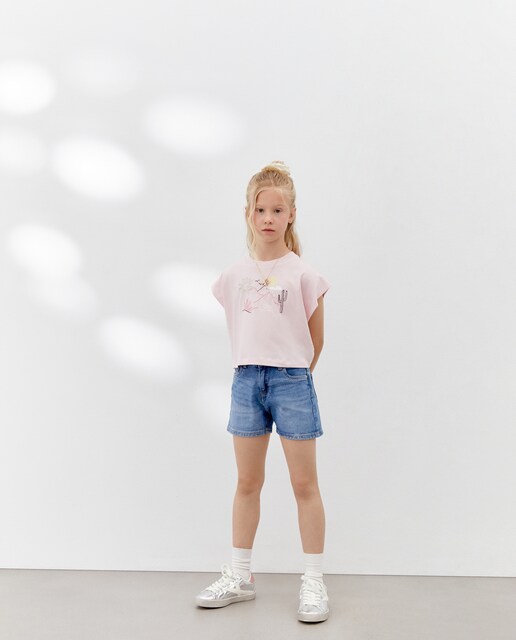 Imagem 0 de T-shirt com Manga Curta e Bordado