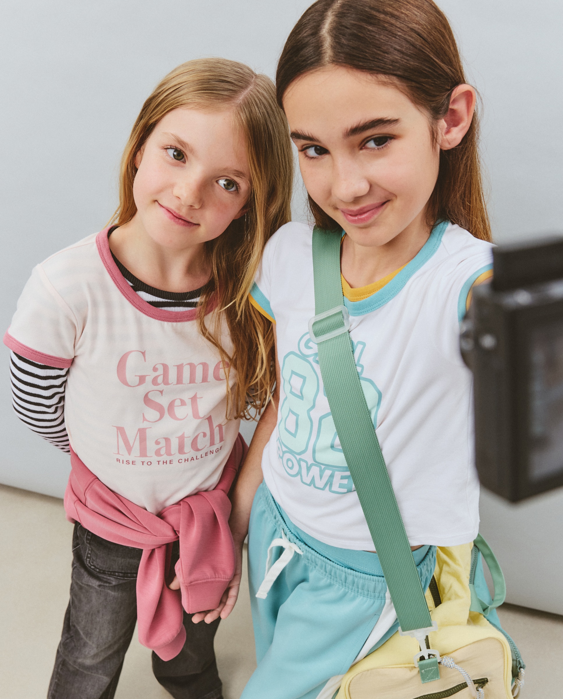 Camiseta manga corta print posicional y vivos a contraste con fantasía de niña - Kids El Corte Inglés - Blanco Blanco-1