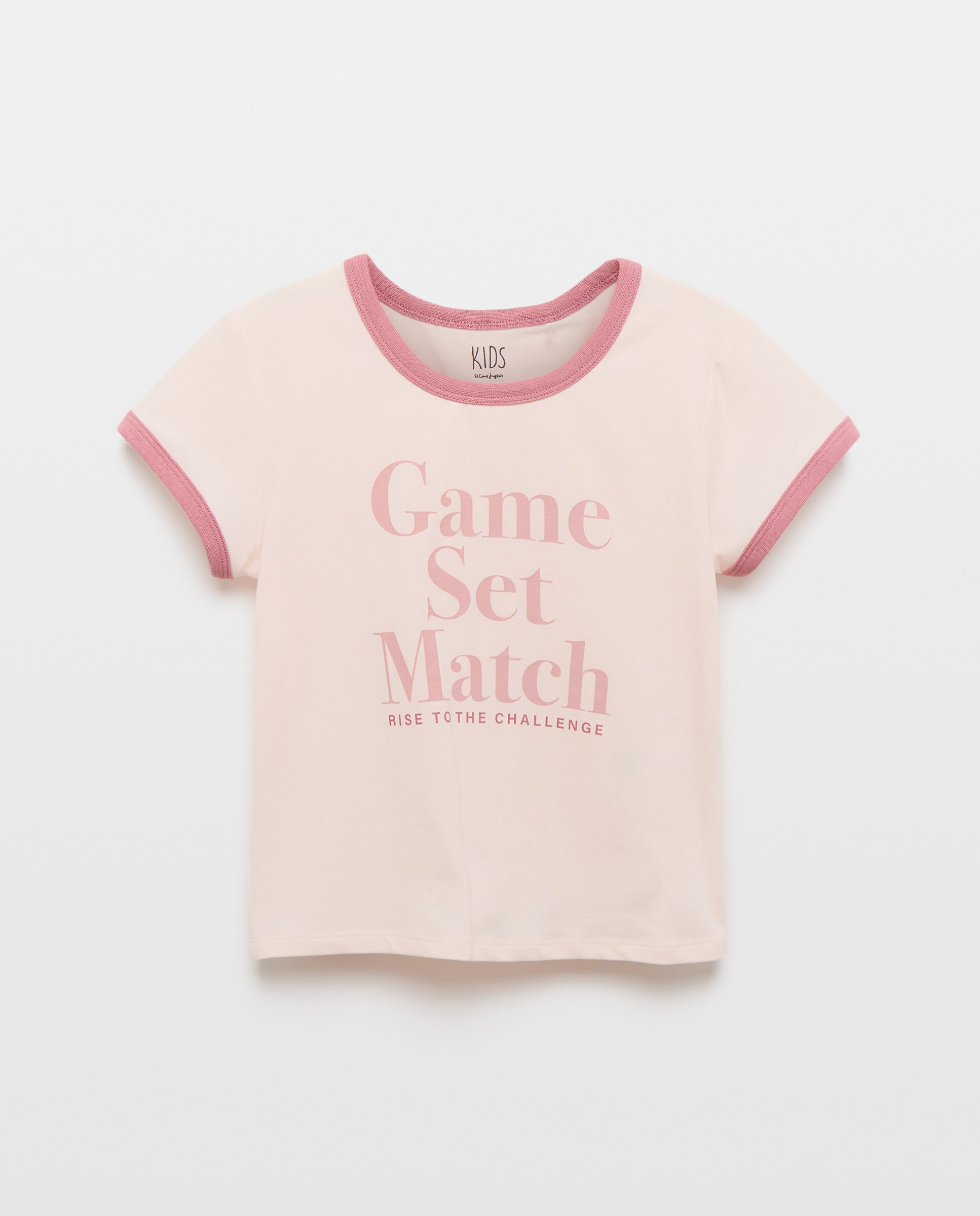 Camiseta manga corta print posicional y vivos a contraste con fantasía de niña - Kids El Corte Inglés - Blanco Blanco-5
