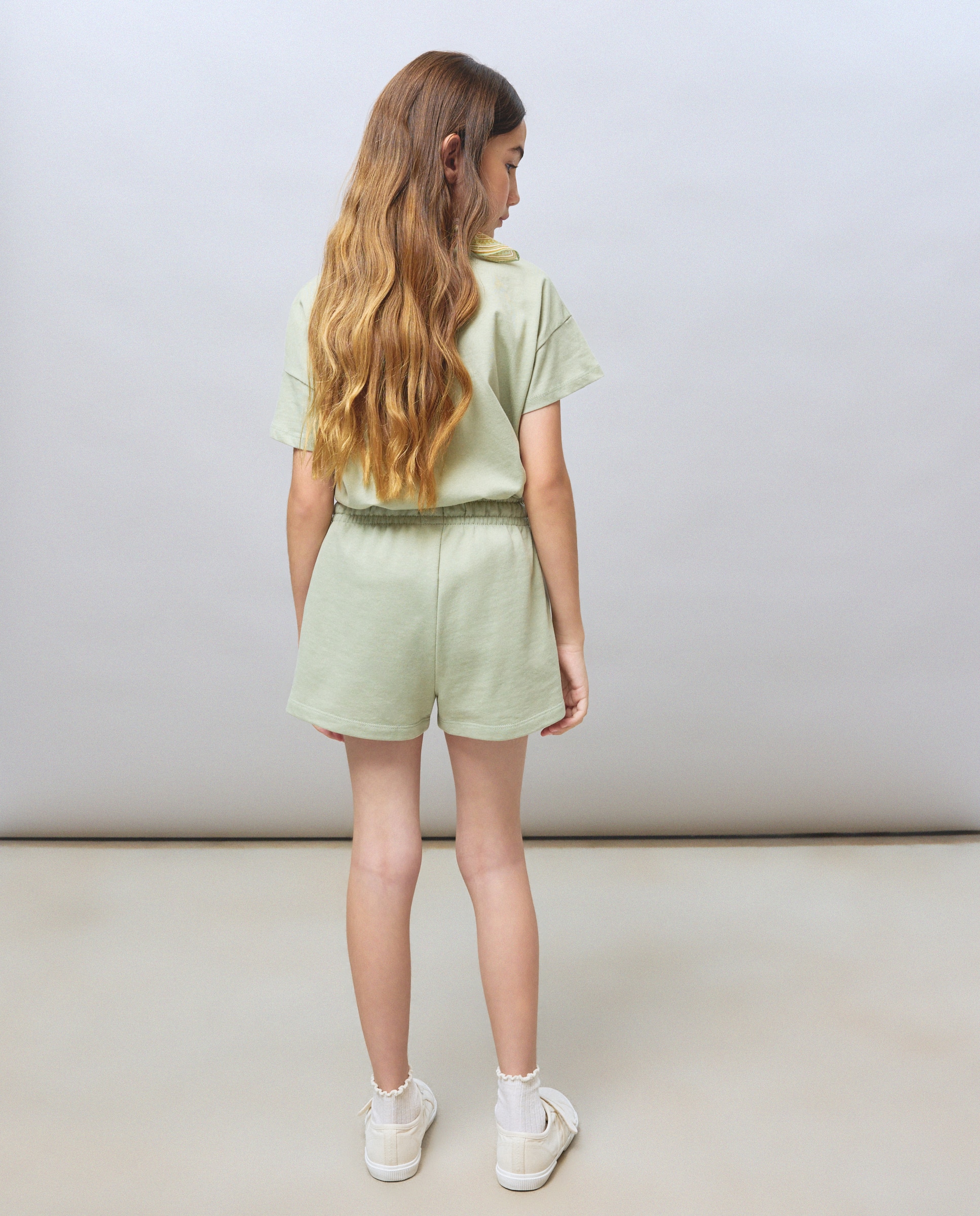 T-shirt Básica com Manga Curta Kids El Corte Inglés Verde-3