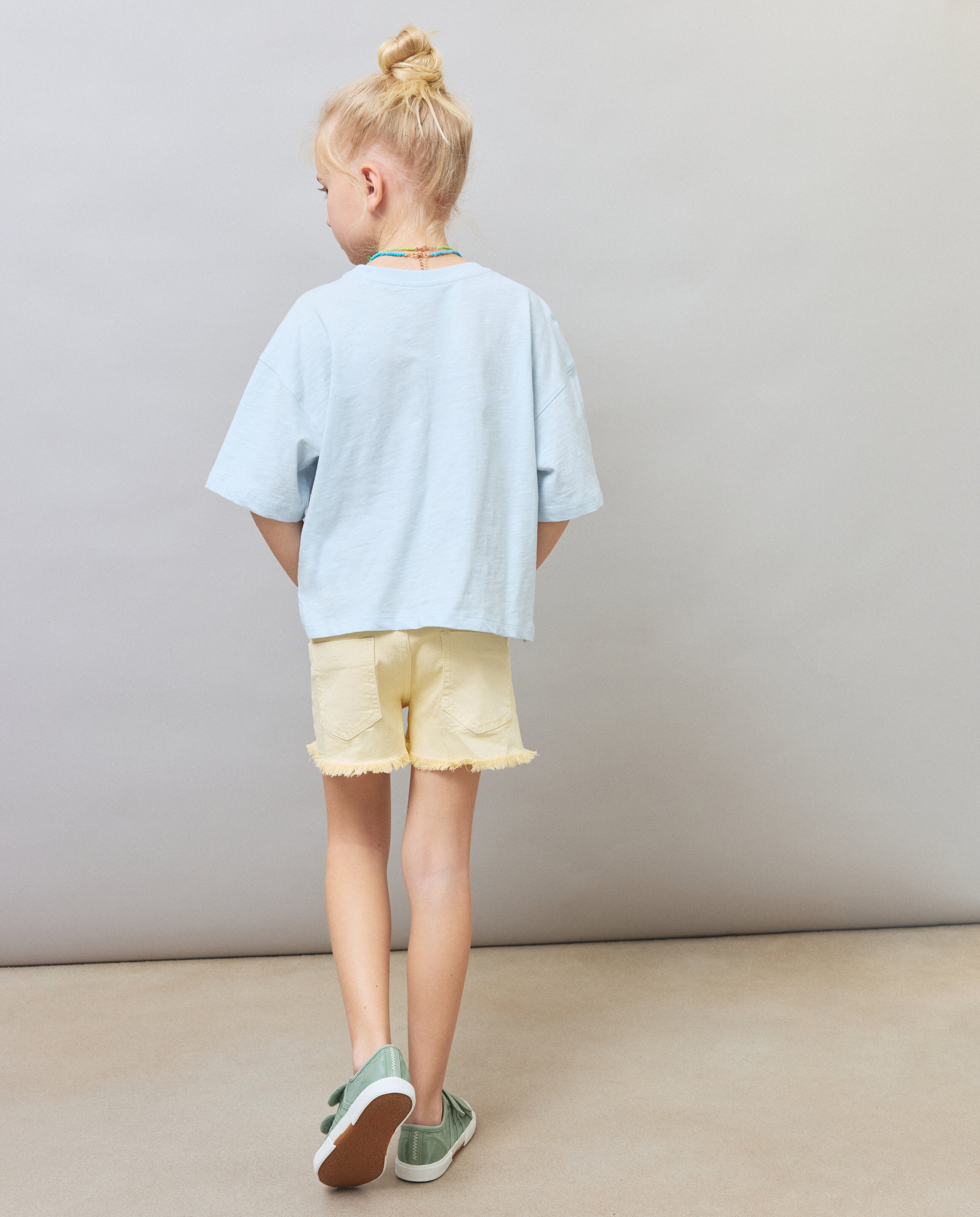 Camiseta de niña con estampado Stich de manga corta - Kids El Corte Inglés - Azul marino Azul marino-3