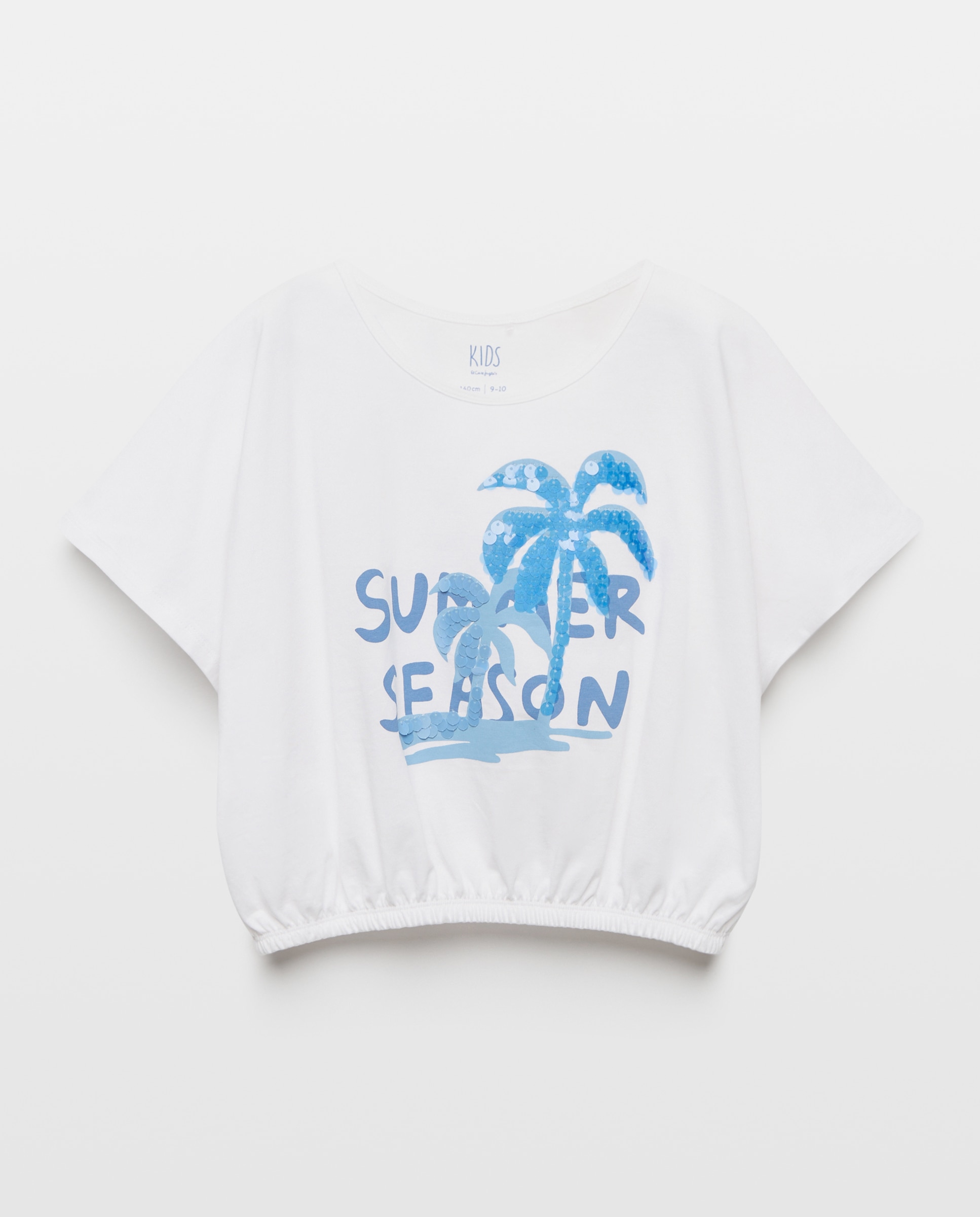 T-shirt de Manga Curta com Fantasia Kids El Corte Inglés Branco-4