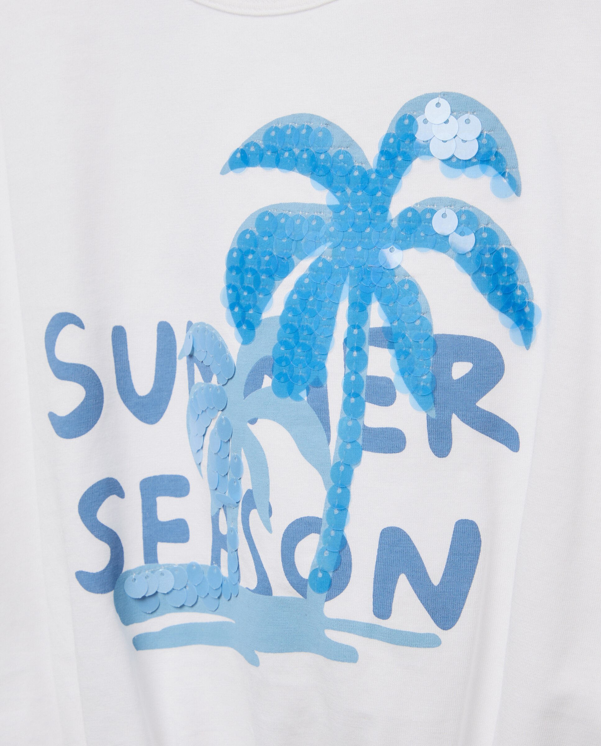 T-shirt de Manga Curta com Fantasia Kids El Corte Inglés Branco-5